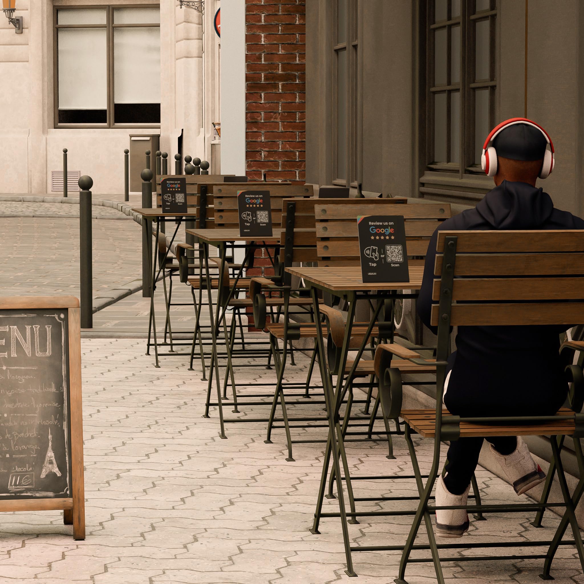 Revlixi Google Review Stand - Boost Reviews W/Reusable Google Review Tap Card Stand & Qr Code Stand- Smart Phone & Iphone Compat