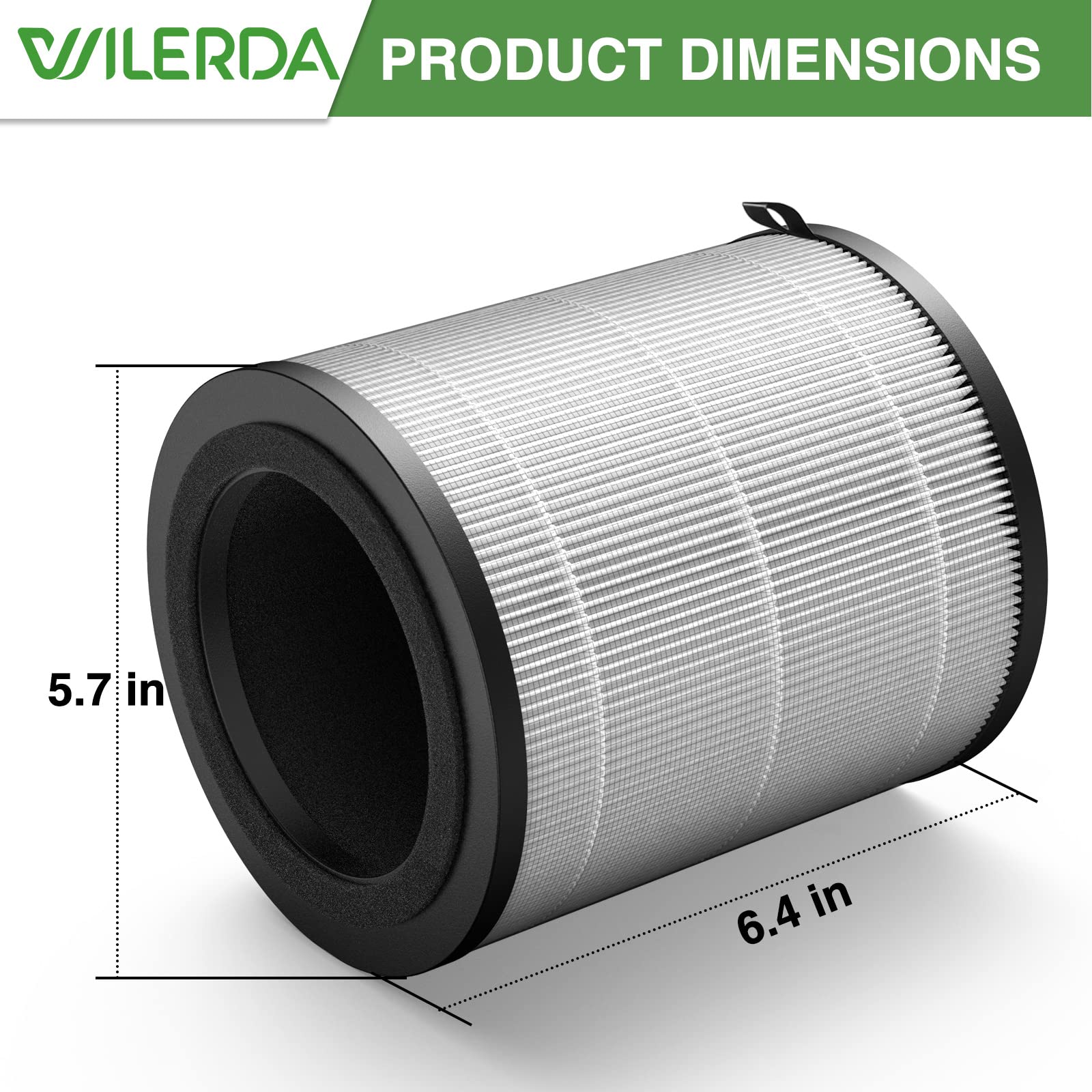 Jf100 Replacement Filter, 3 In 1 Pre Filter, H13 True Hepa And Activated Carbon Filtration System, 2 Pack