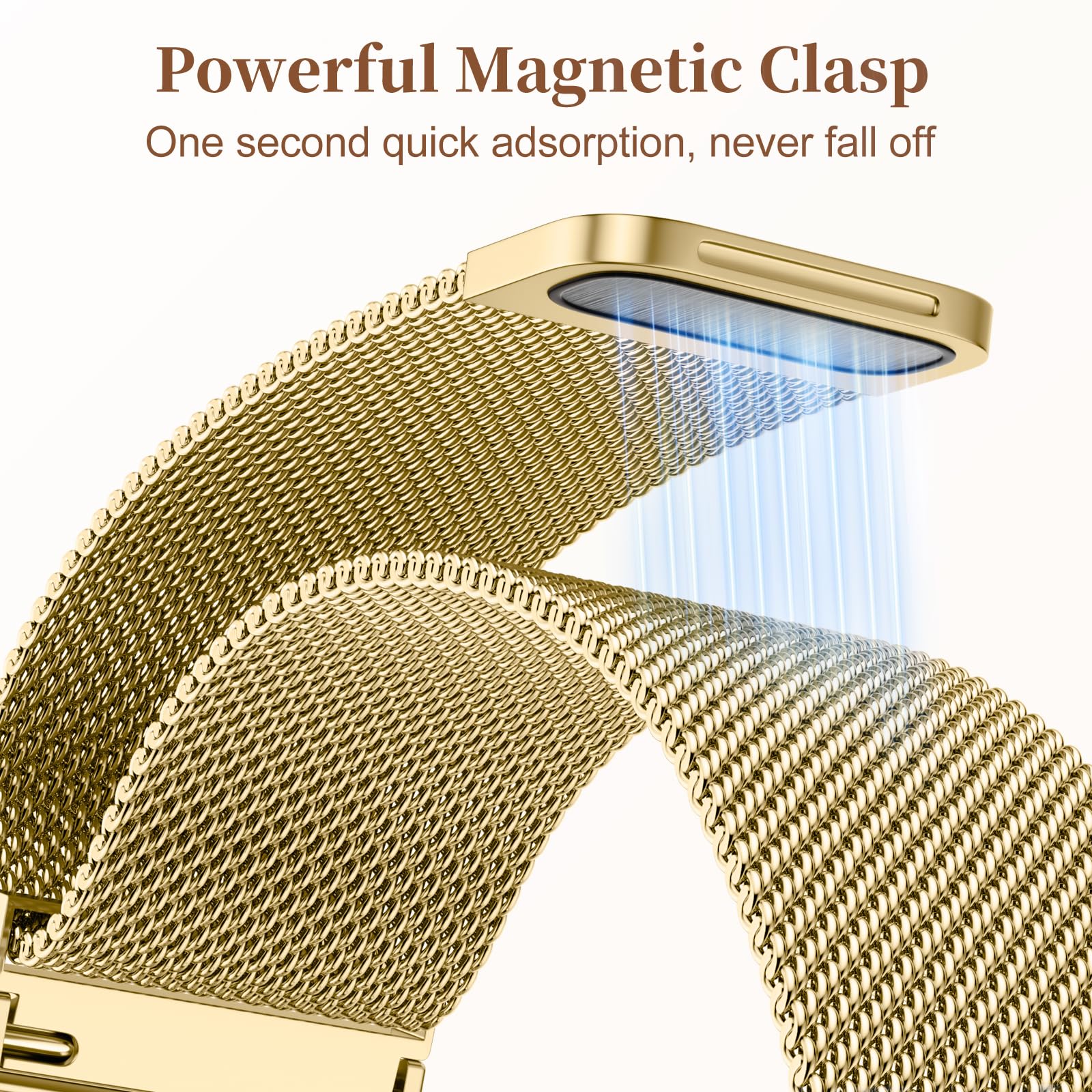 Getino Magnetic Metal Strap For Apple Watch Bands For Women 40Mm 41Mm 42Mm 44Mm 45Mm 46Mm 49Mm 38Mm Series 11 10 9 8 7 6 5 4 3 2