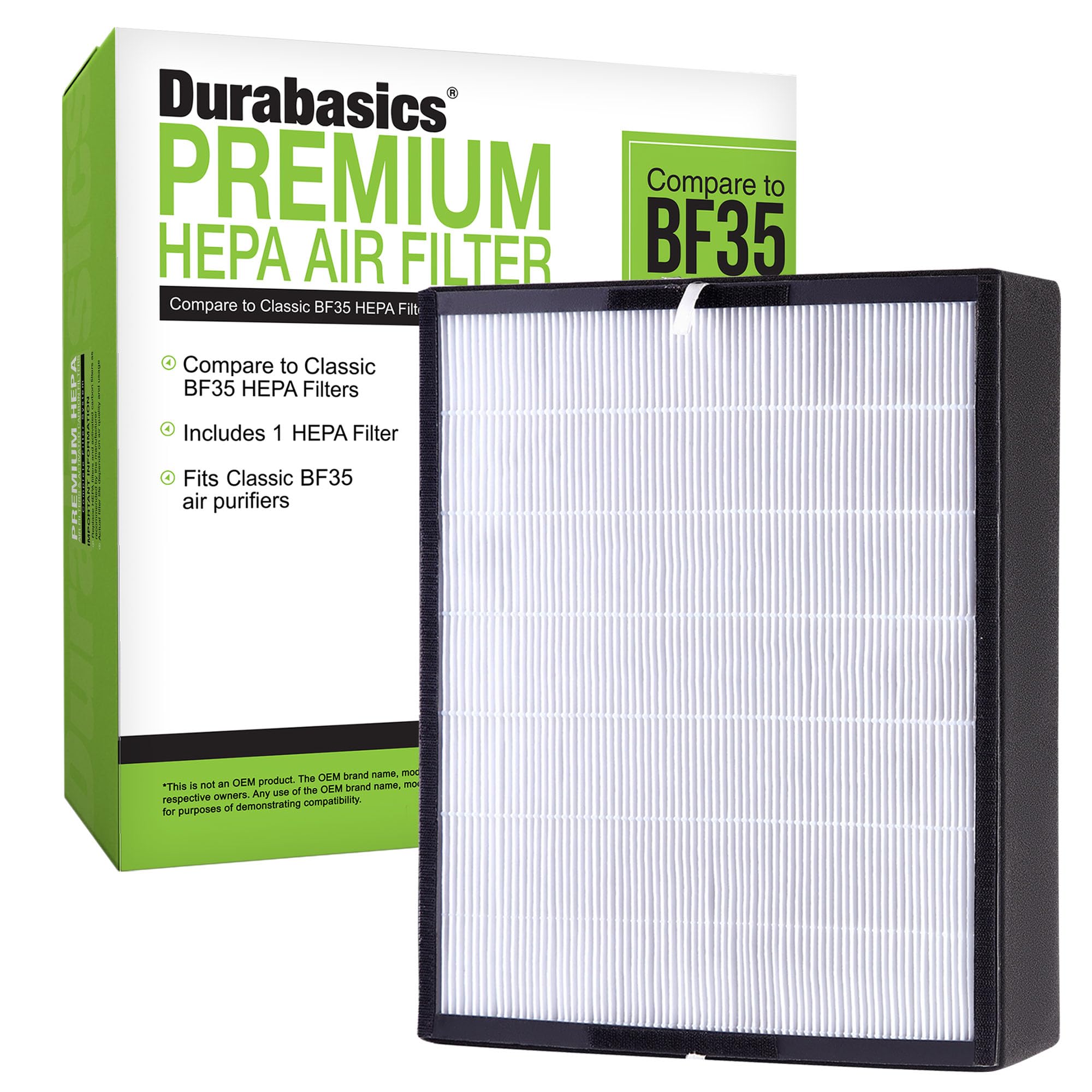 Durabasics Hepa Filter Compatible With Alen Breathesmart Classic & Bf35
