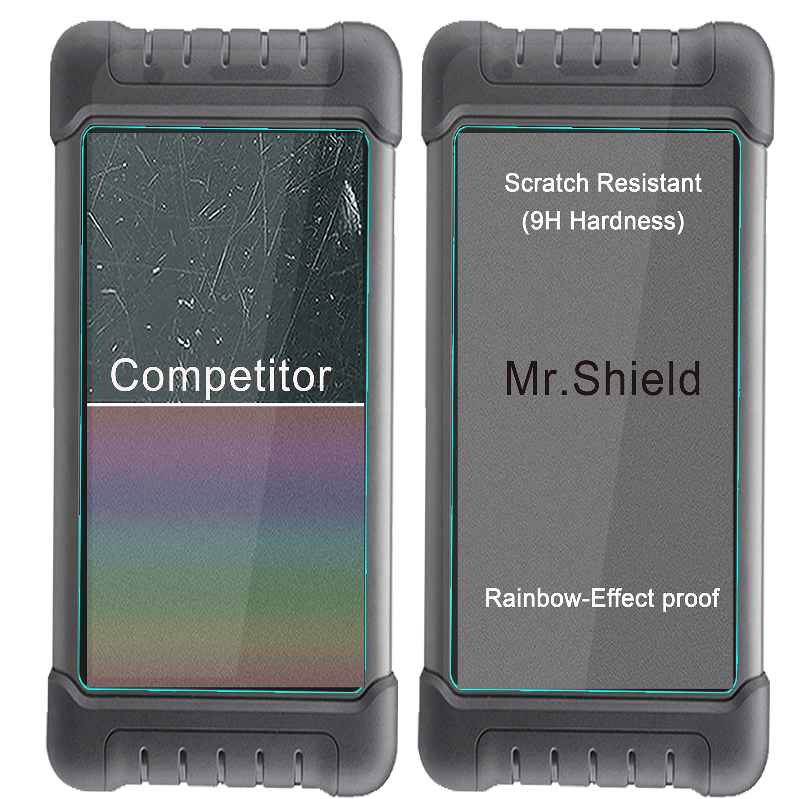 Mr.Shield [2 Pack] Screen Protector For Autel Maxicom Mk808Bt/Mk808/Mk808Ts, (Tempered Glass) Autel Maxicheck Mx808 / Maxipro Mp