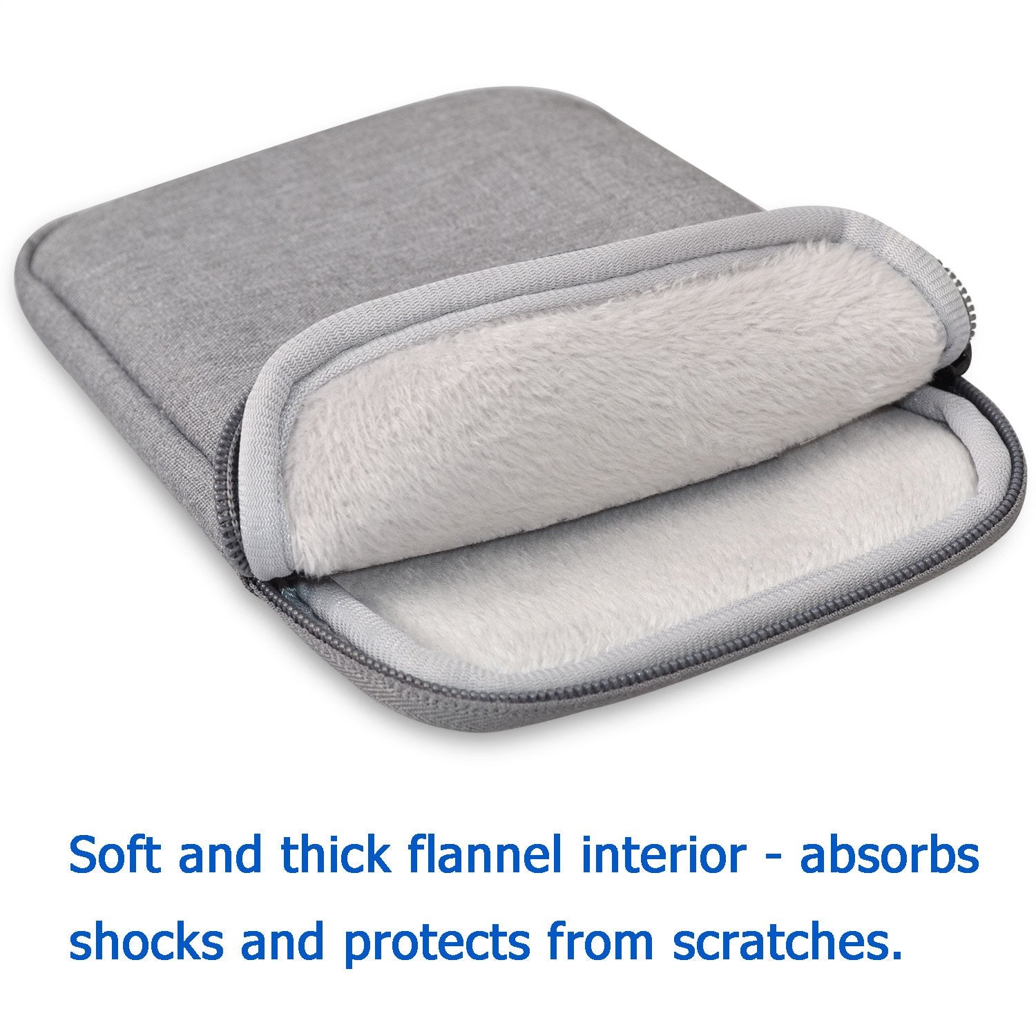 Tfy E Reader Protective Pouch Bag With Zip Closure, Plus Bonus Hand Strap Holder For 6 Inch E Readers   Kindle 6 Inch/Paperwhite