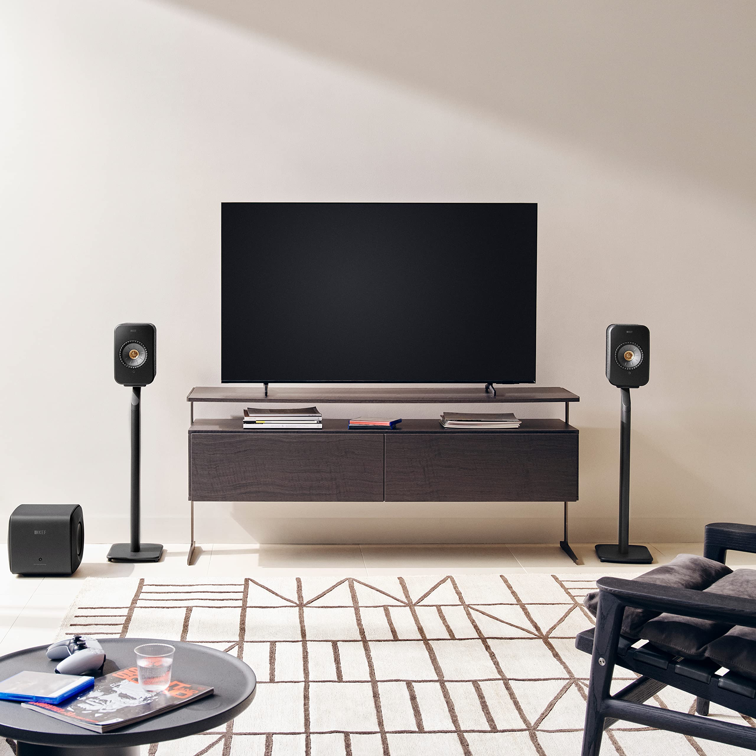 Kef Lsx Ii Wireless Hifi Speaker System (Carbon Black)