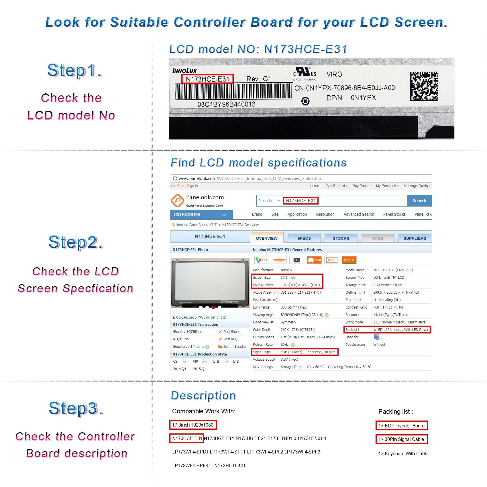 Hdmi Controller Driver Board For 11.6'' 13.3'' 14'' 15.6'' 1920X1080 30 Pin Edp (Not For 1366X768) Lcd Screen