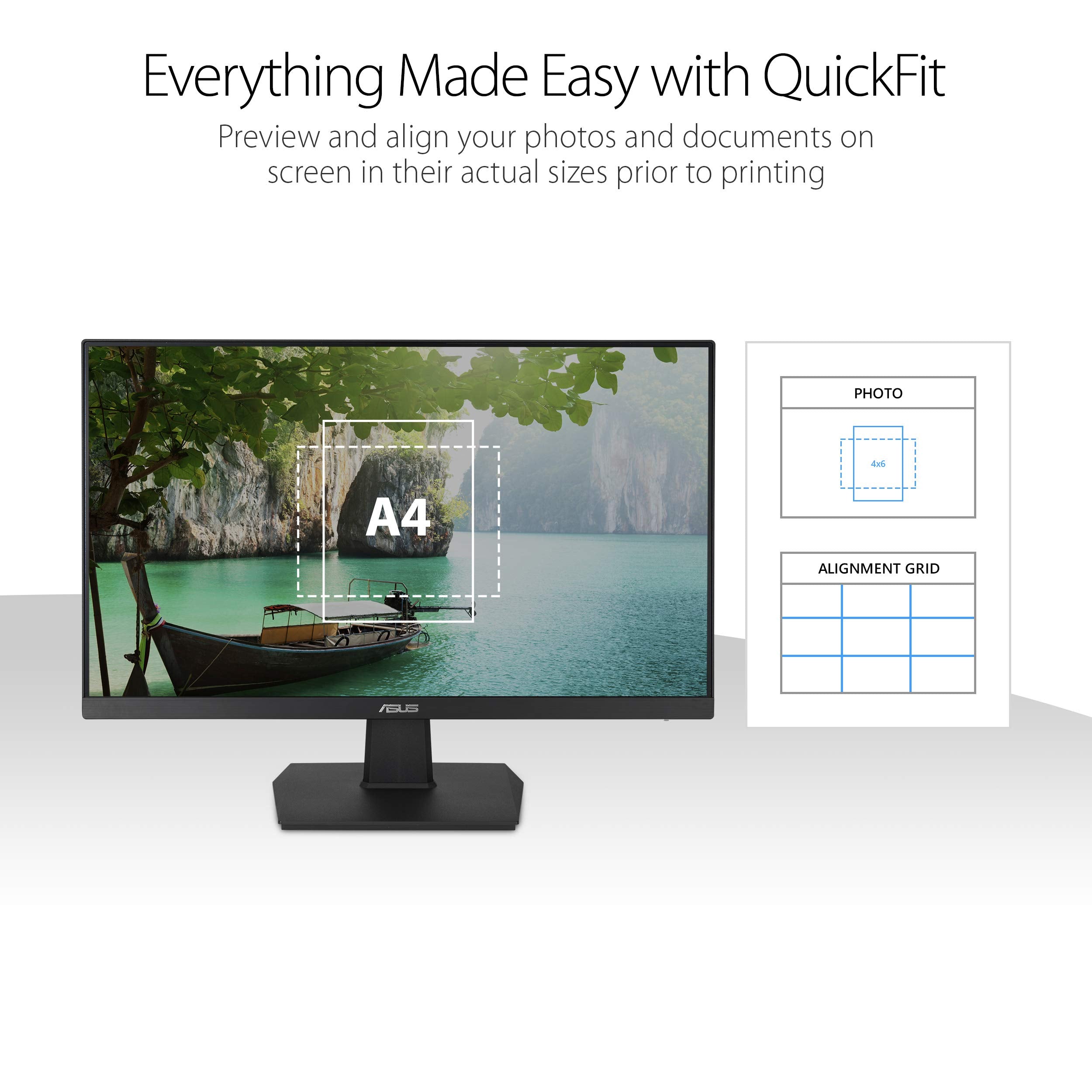 Asus Va27Ehe 27    Eye Care Monitor Full Hd (1920 X 1080) Ips 75Hz Adaptive Sync Hdmi D Sub Frameless