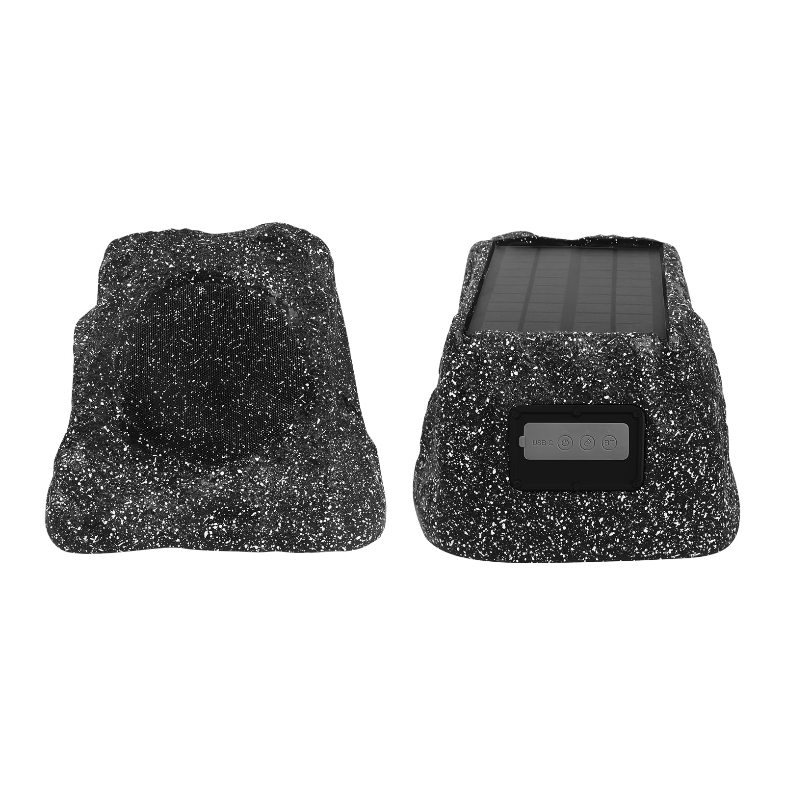 Herdio 6.5 Rock Bluetooth Speakers Outdoor Waterproof IPX7 Wireless Solar Max 200 Watt, TWS Connection Powered with Rechargeable