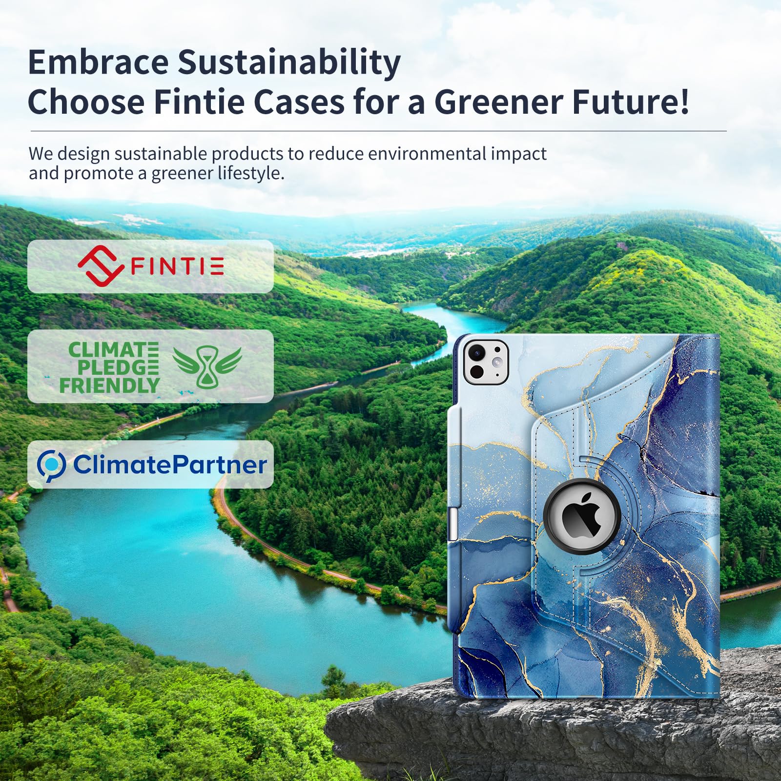 Fintie Rotating Case For Ipad Pro 13 Inch (M4) 2024 With Pencil Holder   360 Degree Swiveling Protective Stand Cover With Auto W