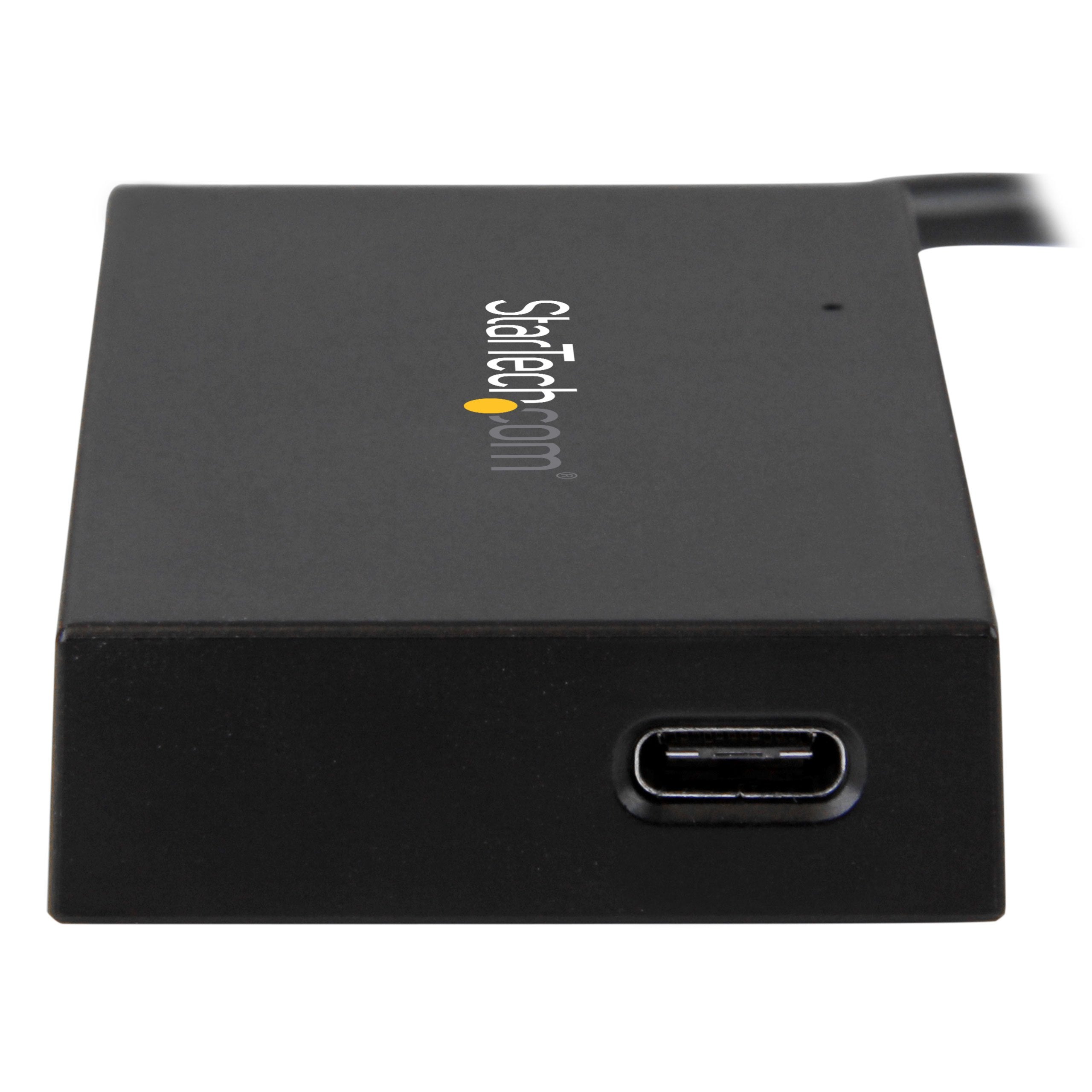 StarTech.com USB C Hub   4 Port USB C to USB A (3X) and USB C (1x)   with Power Adapter   USB Type C Hub   Port Expander (HB30C3A1CFS)