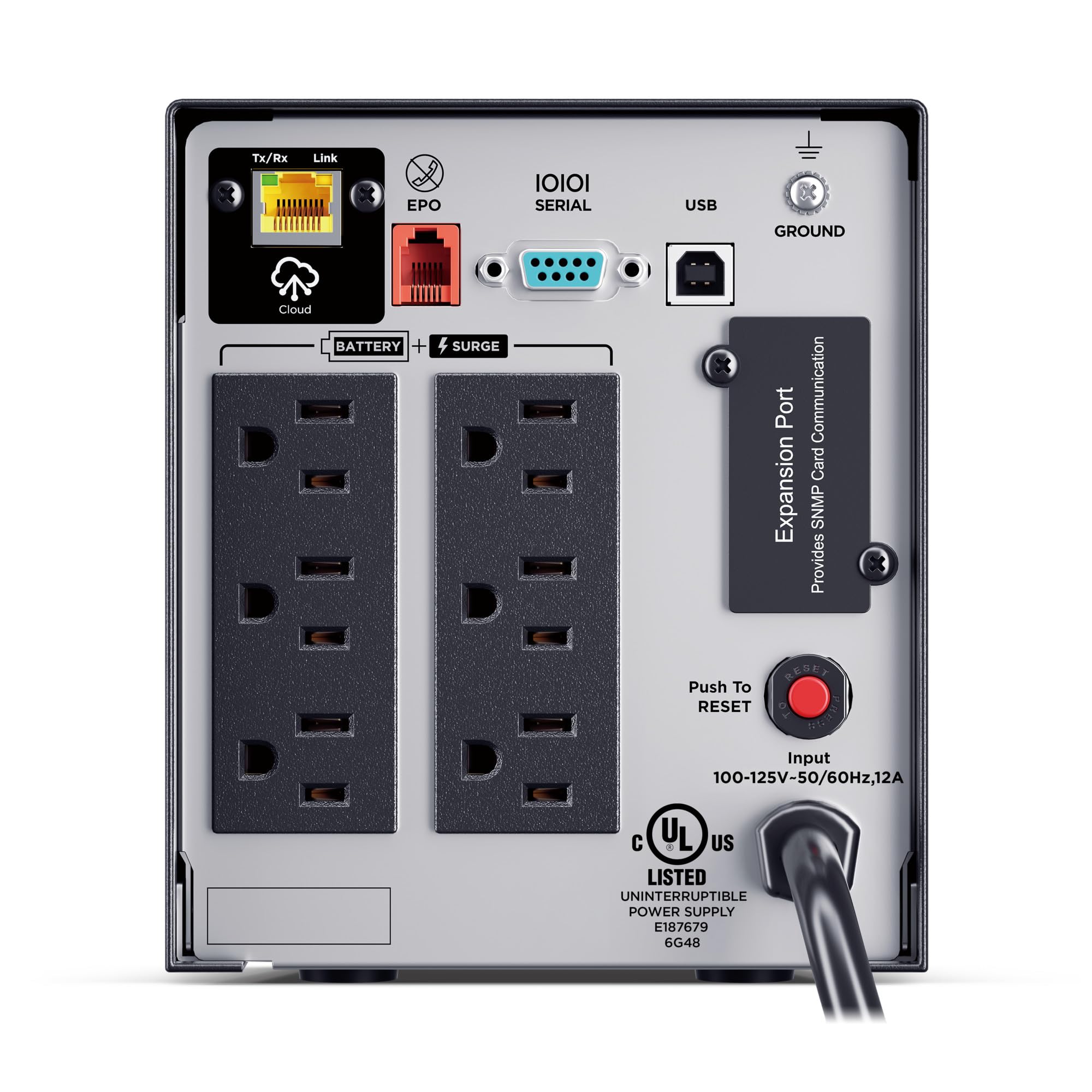 Cyberpower Pr750Lcd3C Smart App Sinewave Ups Battery Backup And Surge Protector, 750Va/750W, 6 Outlets, Avr, Mini-Tower, Built-I