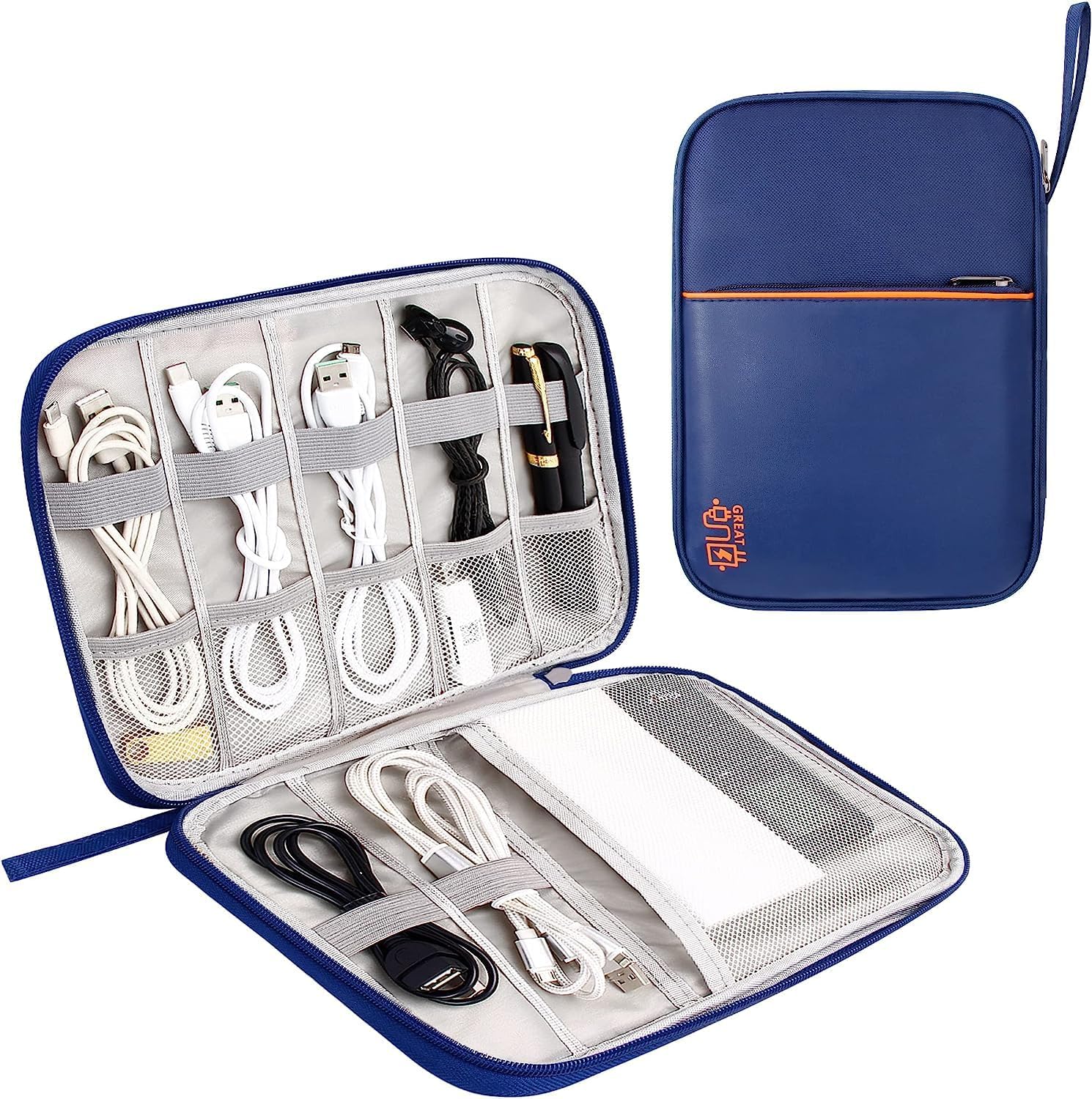 Gopad Electronics Accessories Organizer Bag, Gadget Organizer Case, Universal Travel Gadget Wires Organizer Bag For Hard Drives,