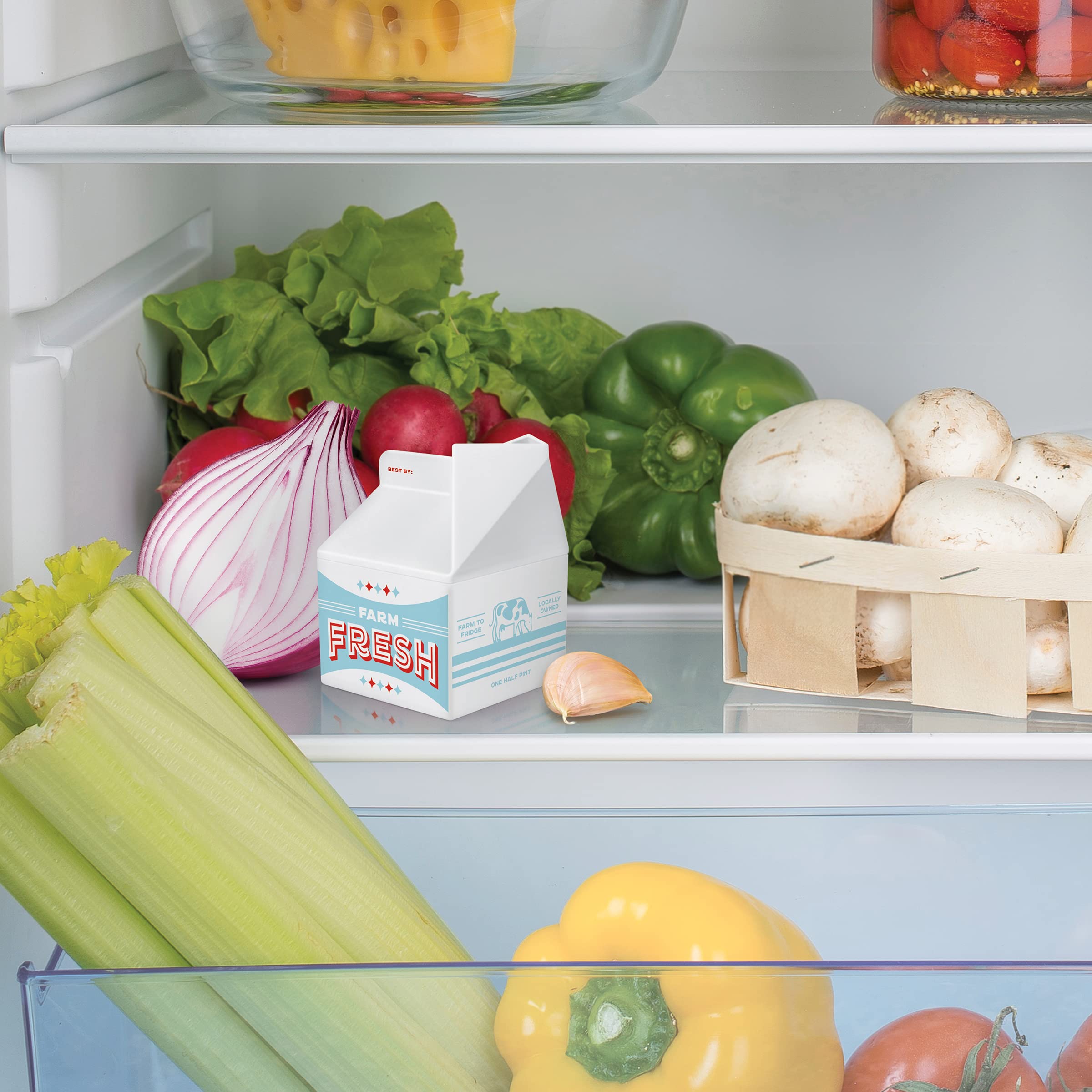 Genuine Fred Fresh Pint, Milk Carton Fridge Deodorizer