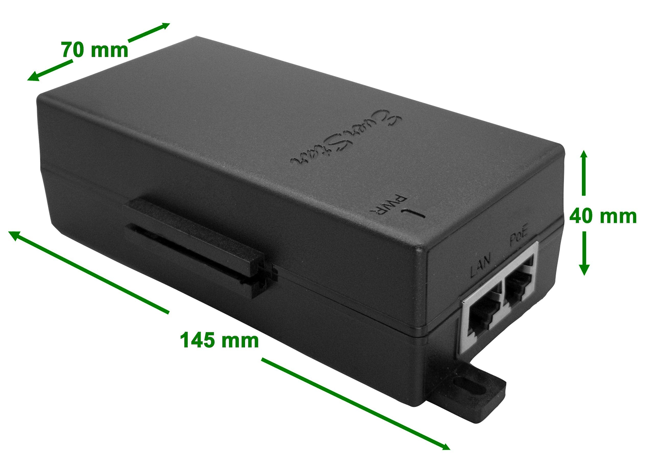 Everstar Ipoe 24W48Dw 100Mbps | 9 36V Dc In | 48V/0.5A 24W Dc Poe Out | Dc Dc Converter + Passive Mode B Solar Poe Injector/Adap