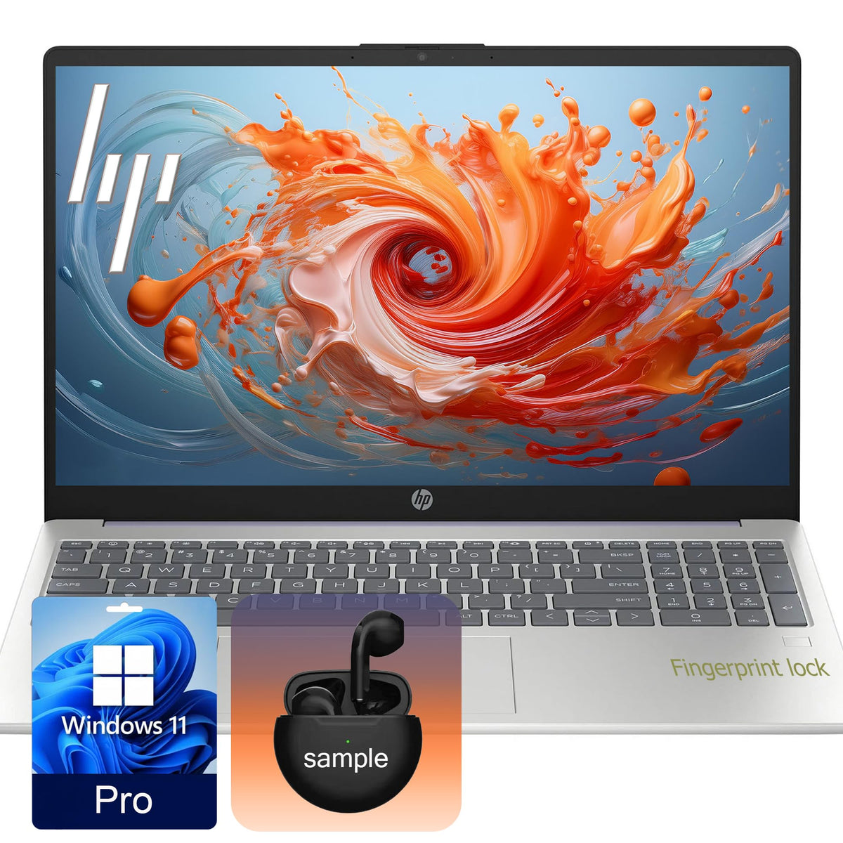 Hp G10 Essential 15.6'' Laptop With Wireless Earbuds| 32Gb Ram, 1Tb Ssd| Intel 8-Core Processor| Full Hd Display| Hdmi Port| Usb