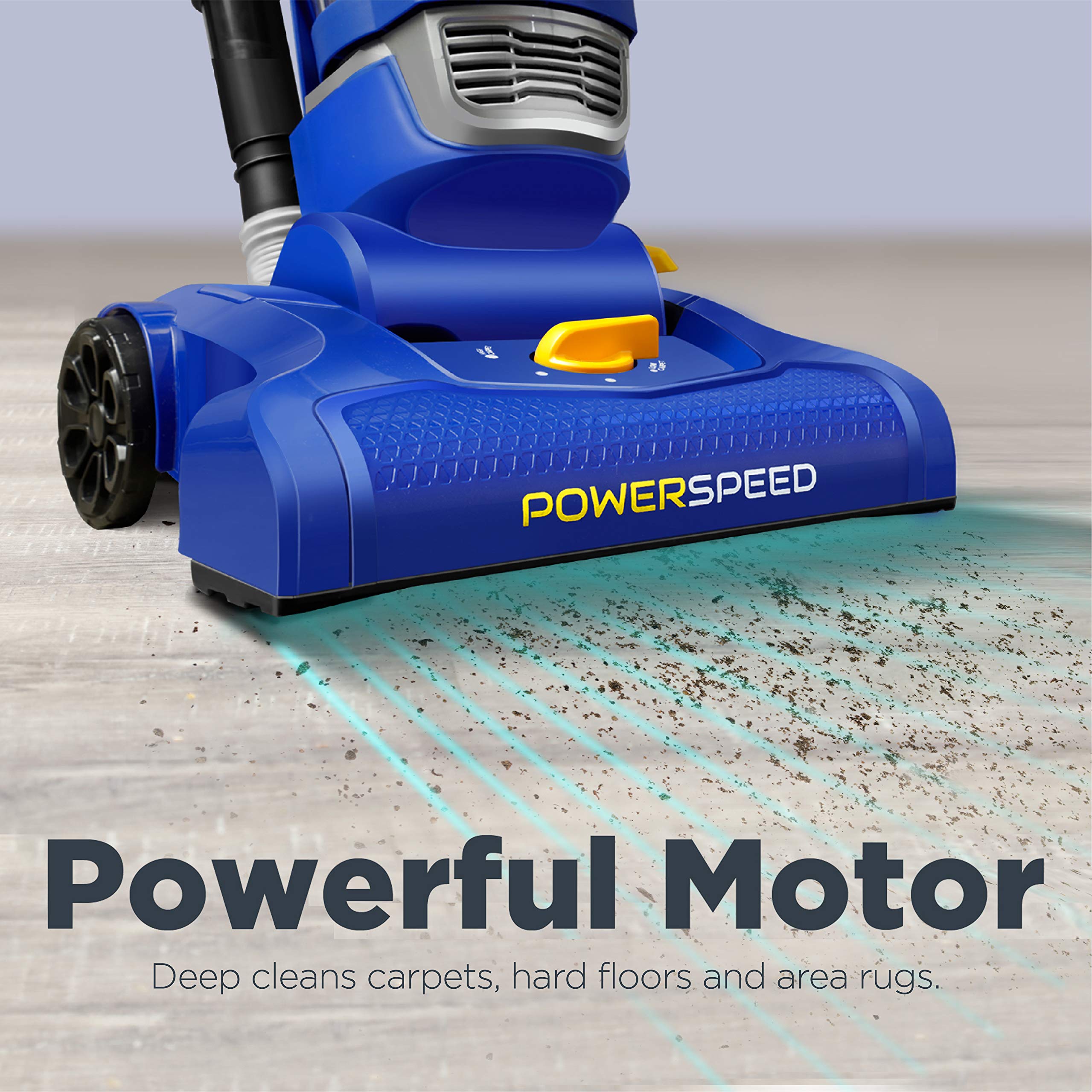 Eureka Neu182A Powerspeed Bagless Upright Vacuum Cleaner, Lite, Blue