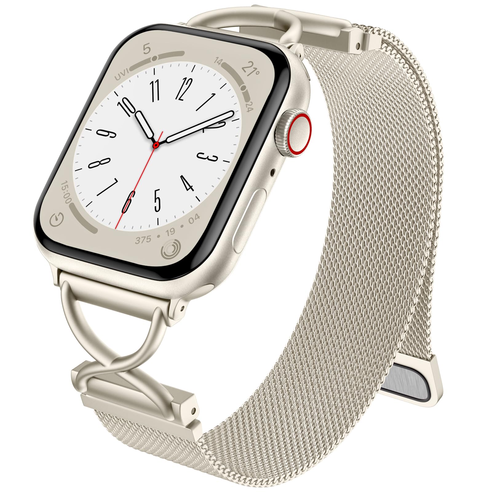 Dirrelo Band Compatible With Apple Watch Bands For Women 40Mm 41Mm 42Mm 44Mm 45Mm 49Mm 38Mm, Stainless Steel Mesh Loop Magnetic