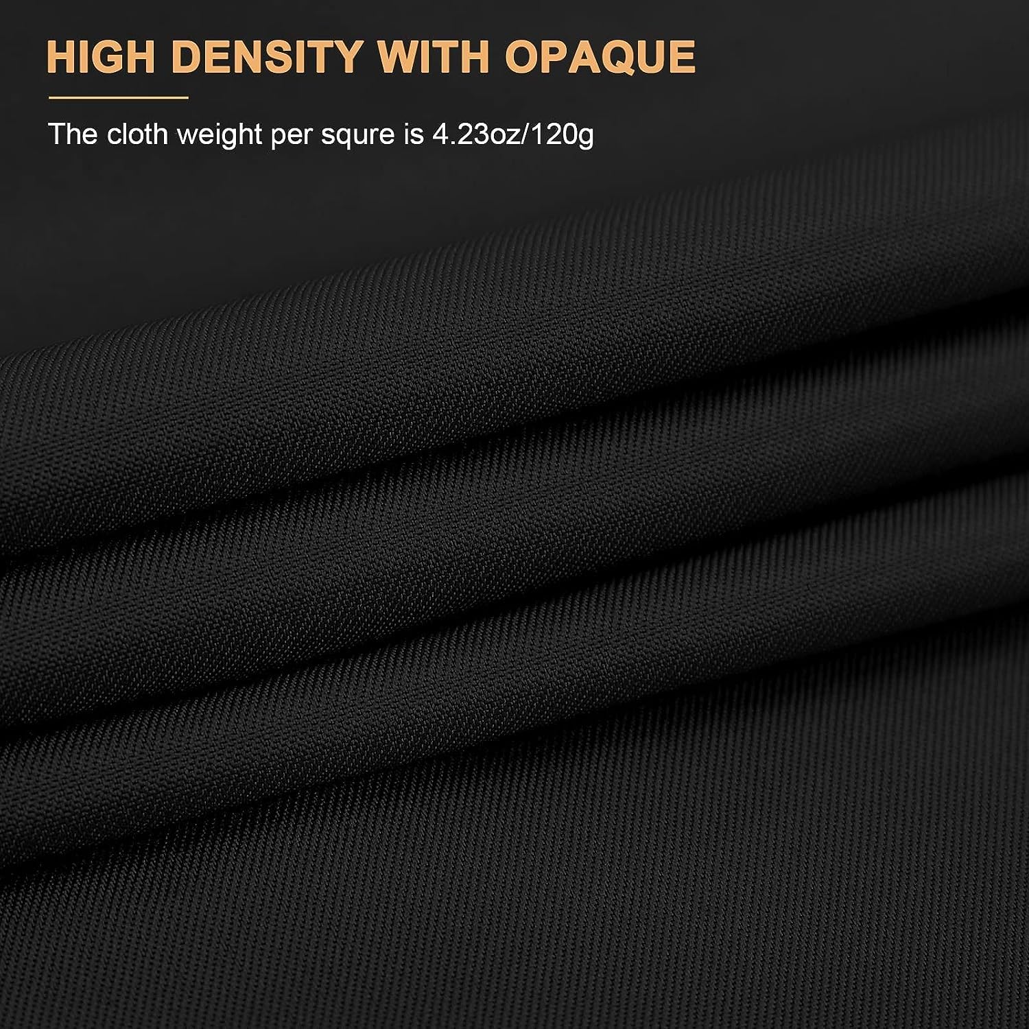 Aimosen 10 X 12 Ft Large Black Backdrop Background For Photography, Pure Black Photo Backdrop Screen For Zoom Meeting, Polyester