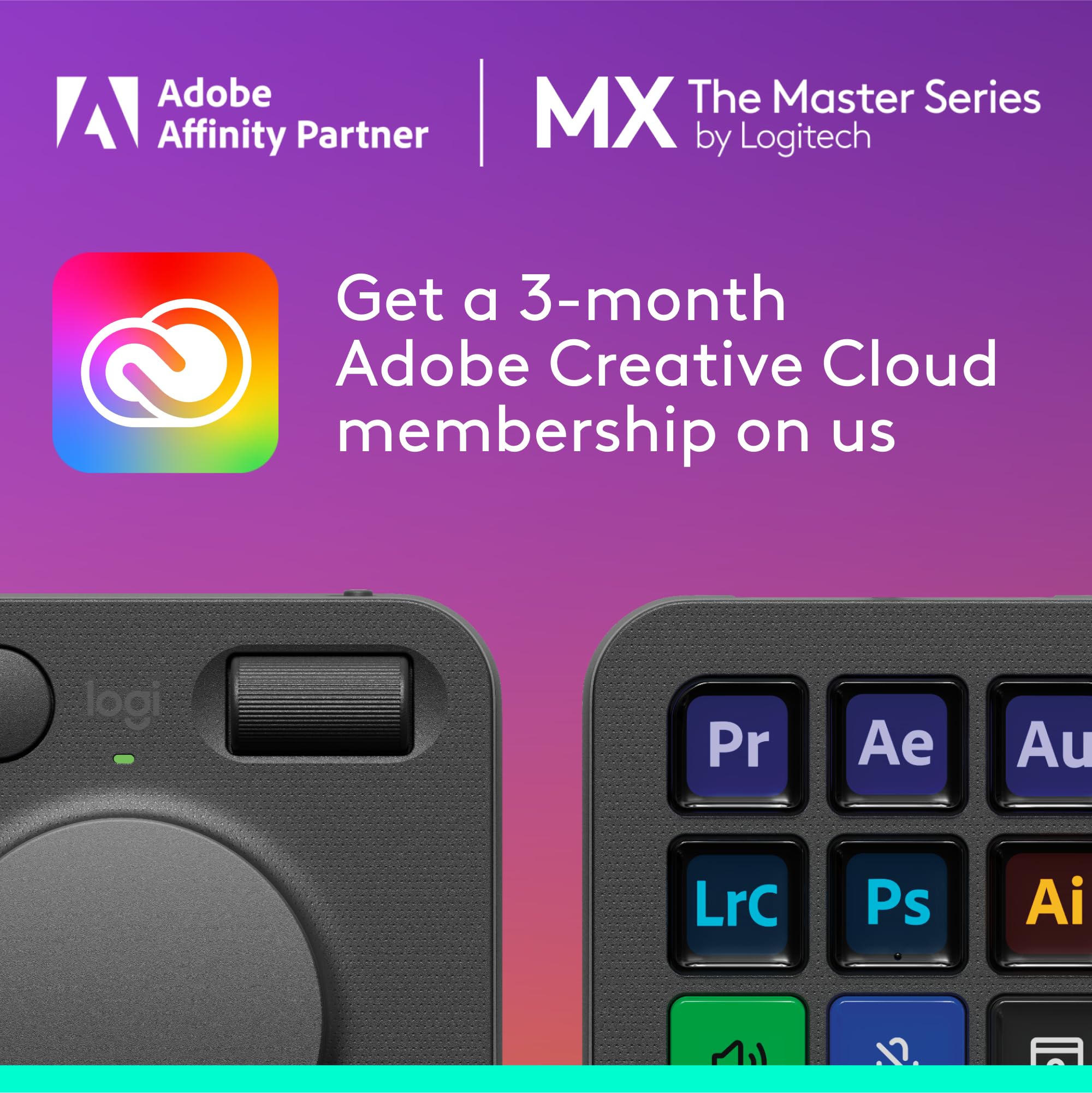 Logitech Mx Creative Console   9 Customizable Lcd Keys, Control Dial For Graphic Design, Video Editing, Control Adobe, Zoom, Spo