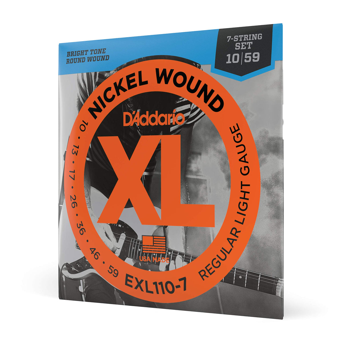 Daddario Guitar Strings   Xl Nickel Electric Guitar Strings   Exl110 7   Perfect Intonation, Consistent Feel, Reliable Durabilit