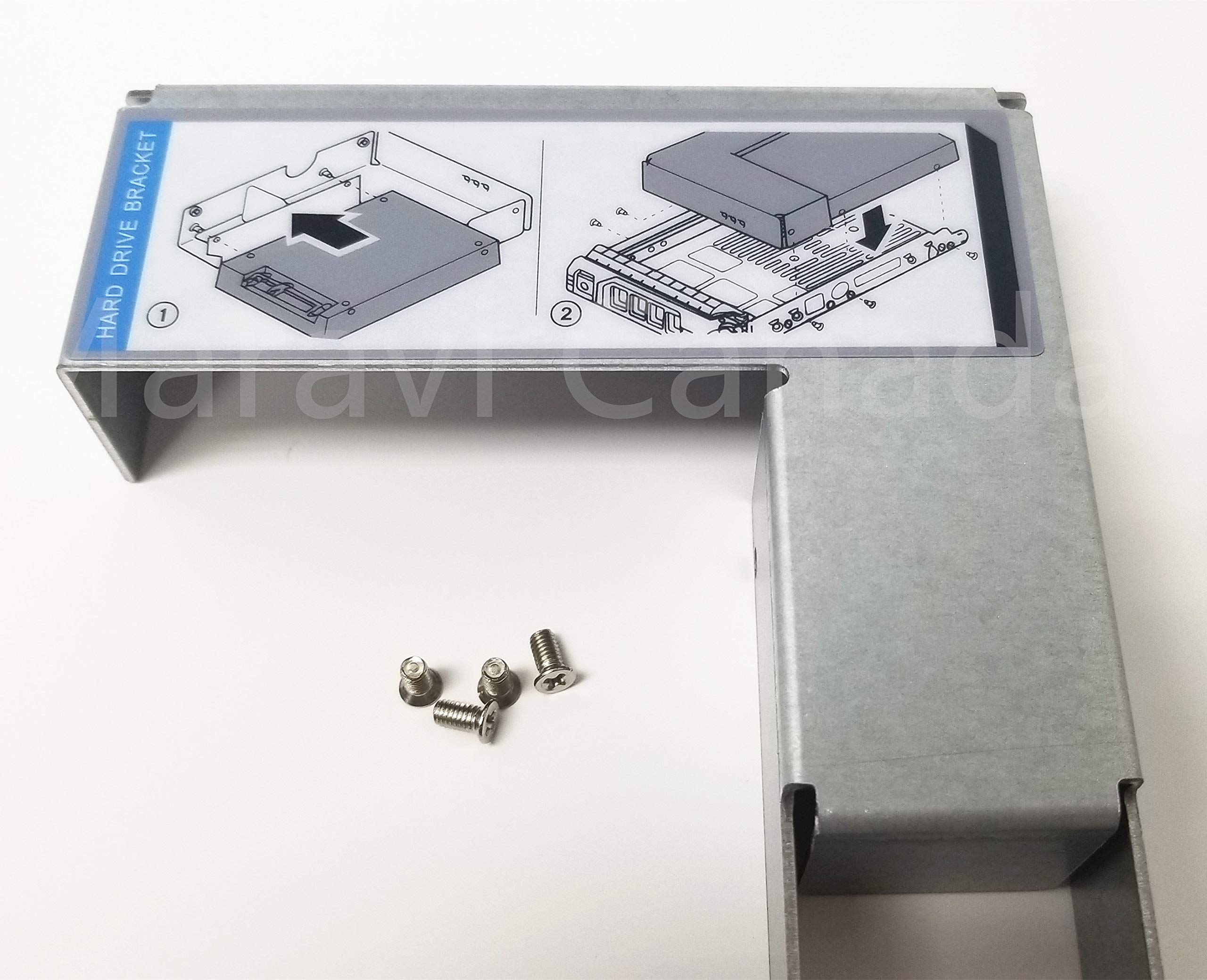 Maravi Canada 3.5'' To 2.5'' Ssd Sas Sata Hard Drive Tray Adapter Bracket Converter Cage For Dell Hp Ibm Lenovo Mac Apple 3.5 In