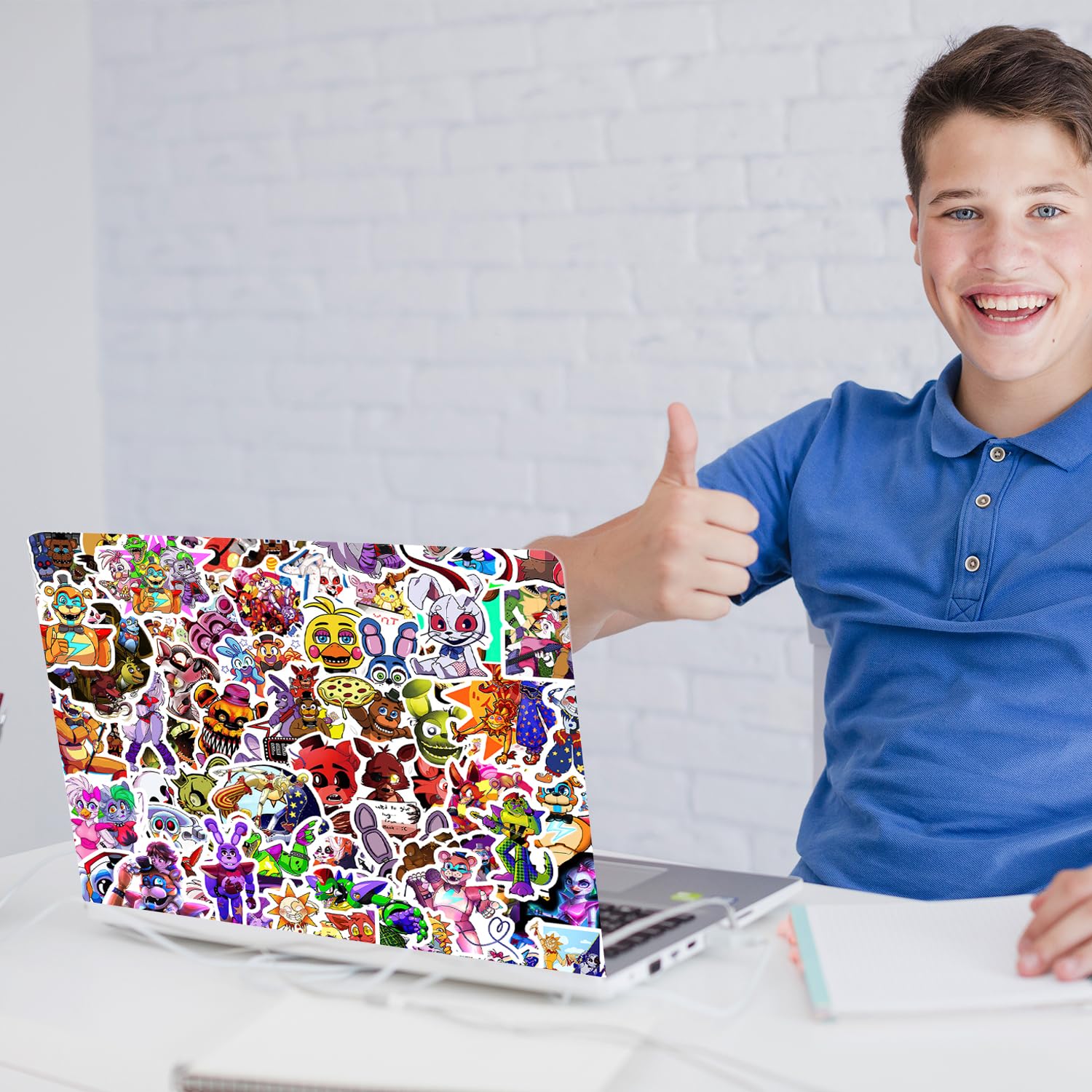 Pounchi Horror Thrilling Game Stickers (200Pcs) Cartoon Gaming Stickers Merchandise Gifts For Party Supplies Decorations Laptop