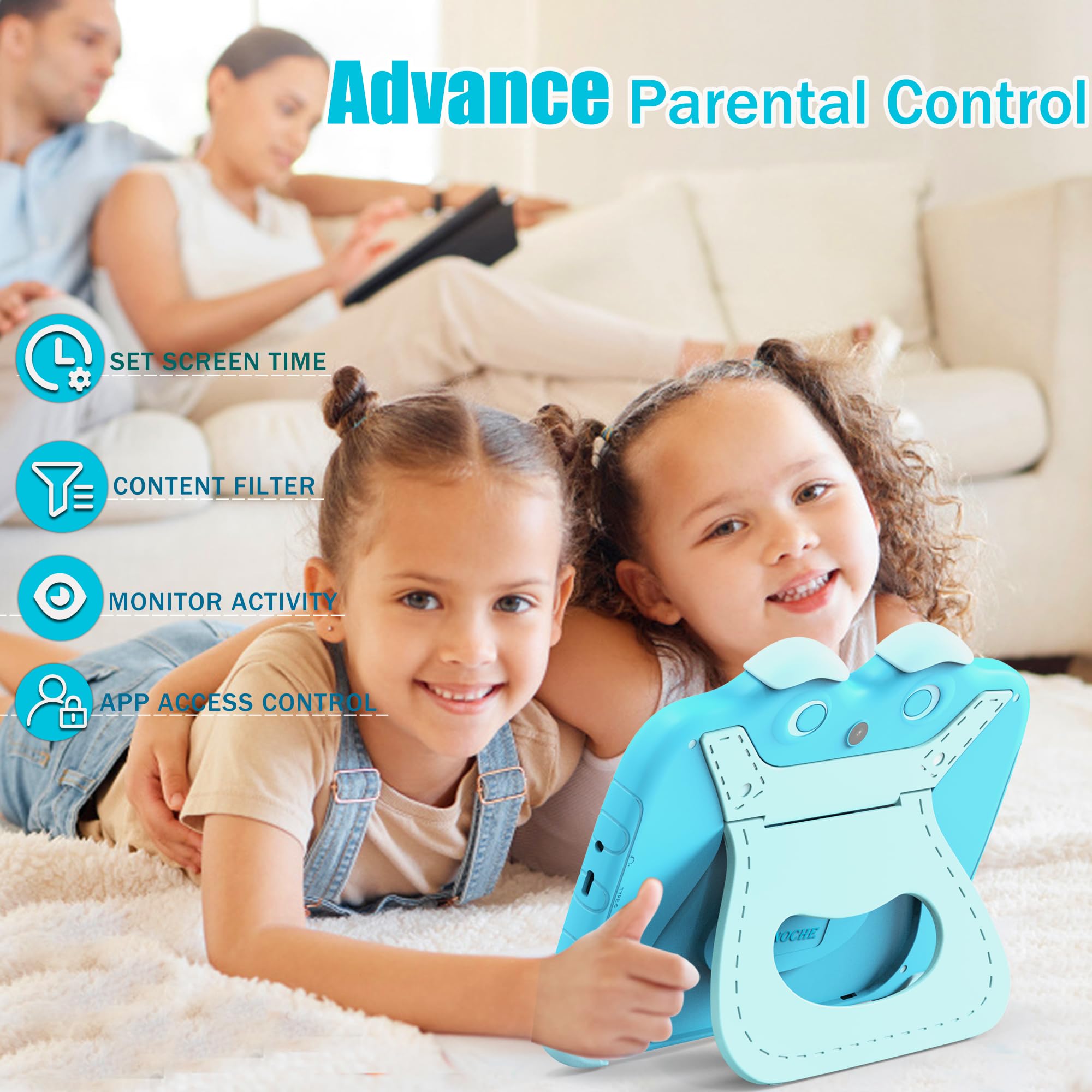 Kids Tablet For Kids 7 Inch Toddler Tablet For Toddlers Android Kids Tablets 32G Kids Tablets For Kids Wifi Children'S Tablet Wi