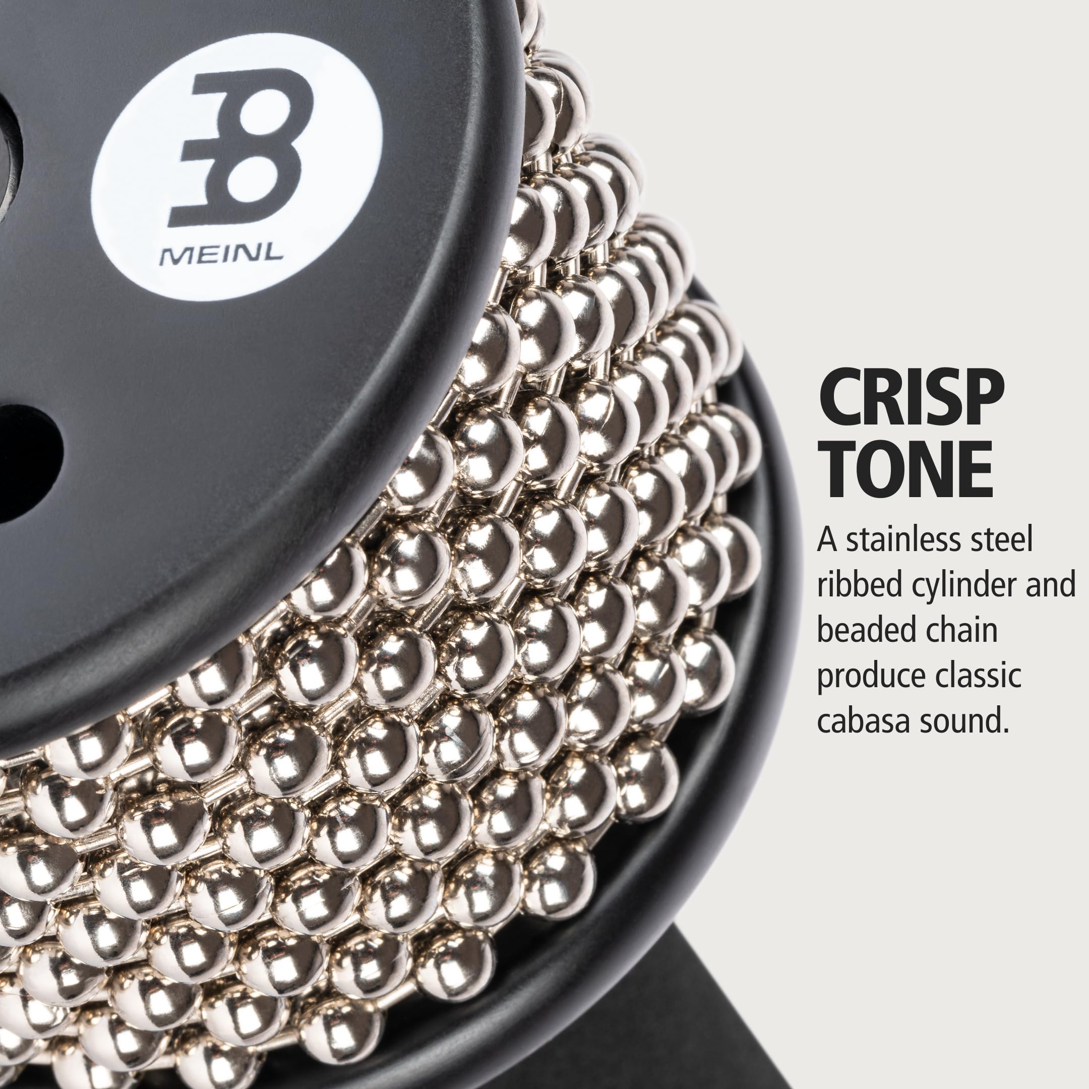 Meinl Percussion Turbo Cabasa Instrument With Sound Ports For Extra Projection And Stainless Steel Cylinder, 2-Year Warranty, Bl