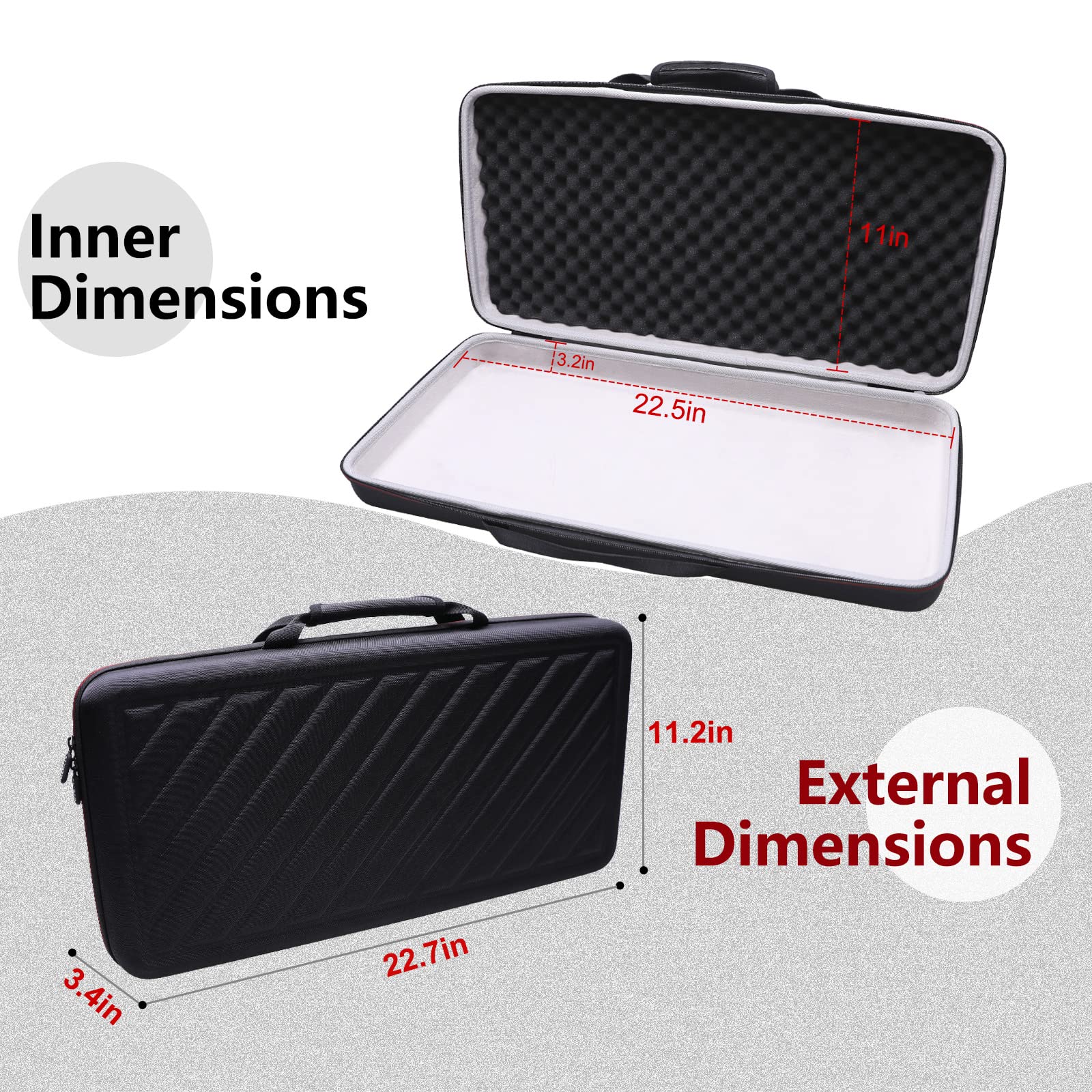 Ltgem Eva Hard Case For Pioneer Dj Dj Controller (Ddj-Rev1) - Travel Protective Carrying Storage Bag, Only One Case Is Sold (21