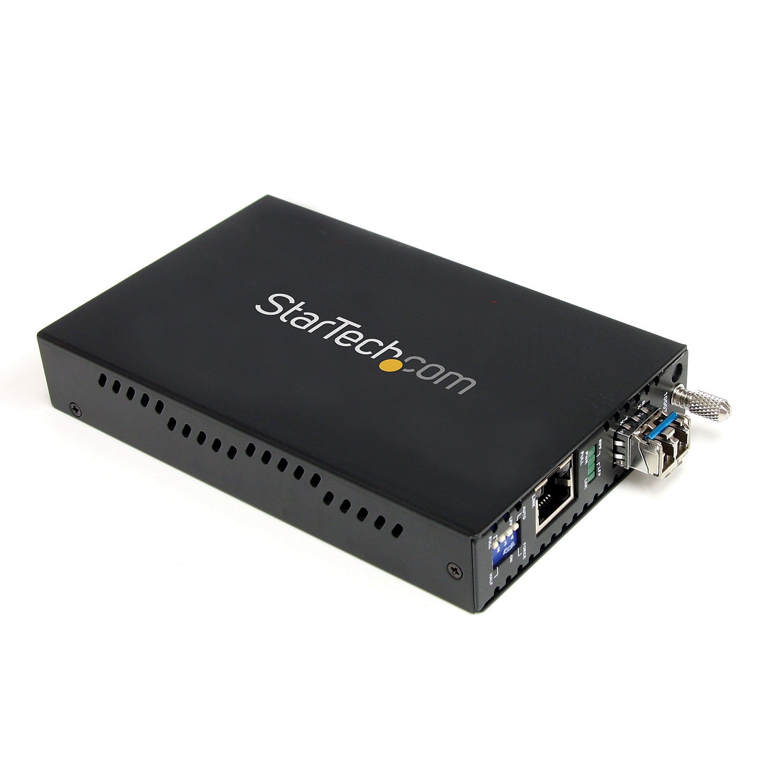 Startech.Com Single Mode (Sm) Lc Fiber Media Converter For 10/100/1000 Network   40Km   Gigabit Ethernet   1310Nm  With Sfp Tran