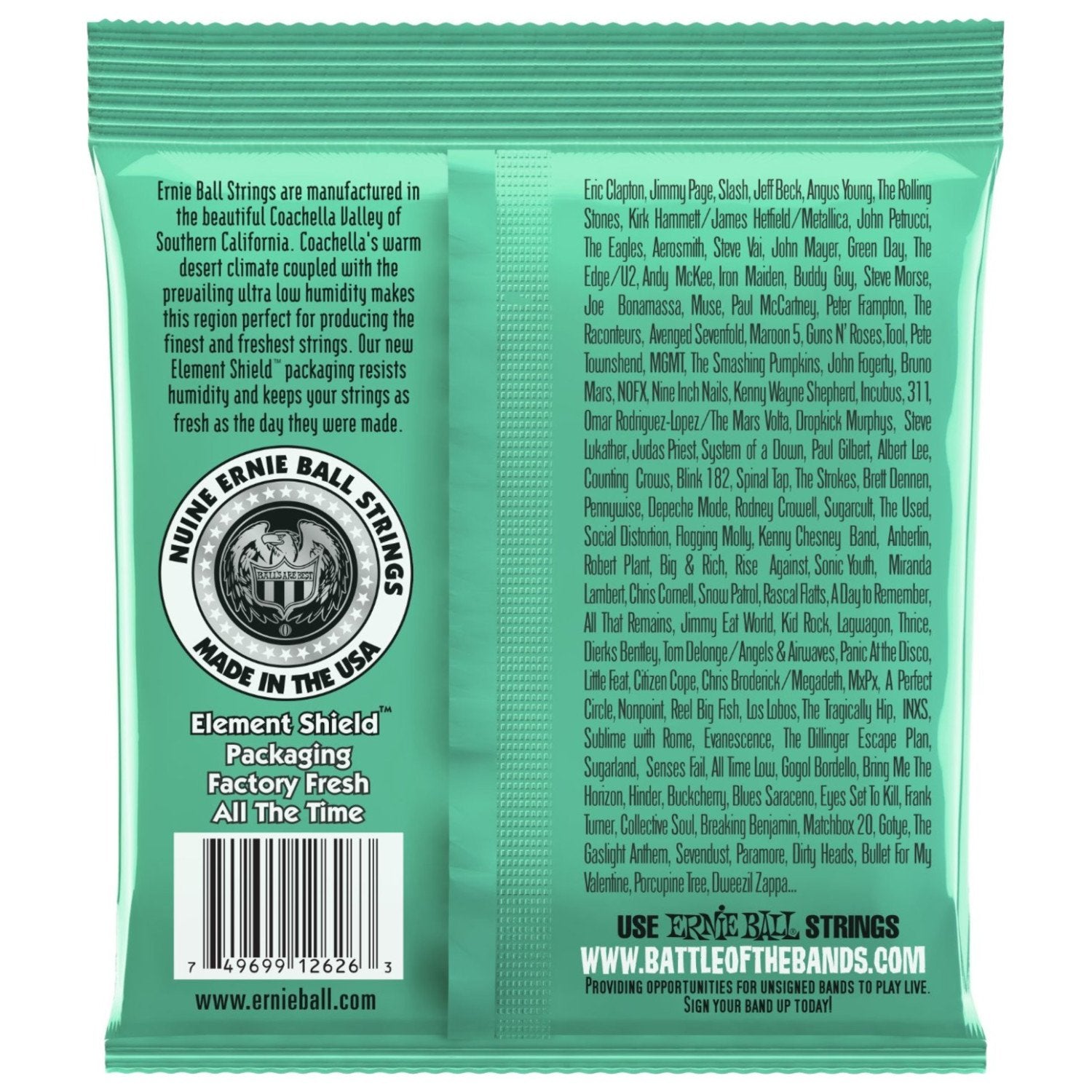 Ernie Ball 2626 Not Even Slinky 12-56 (12 Pack Bundle)