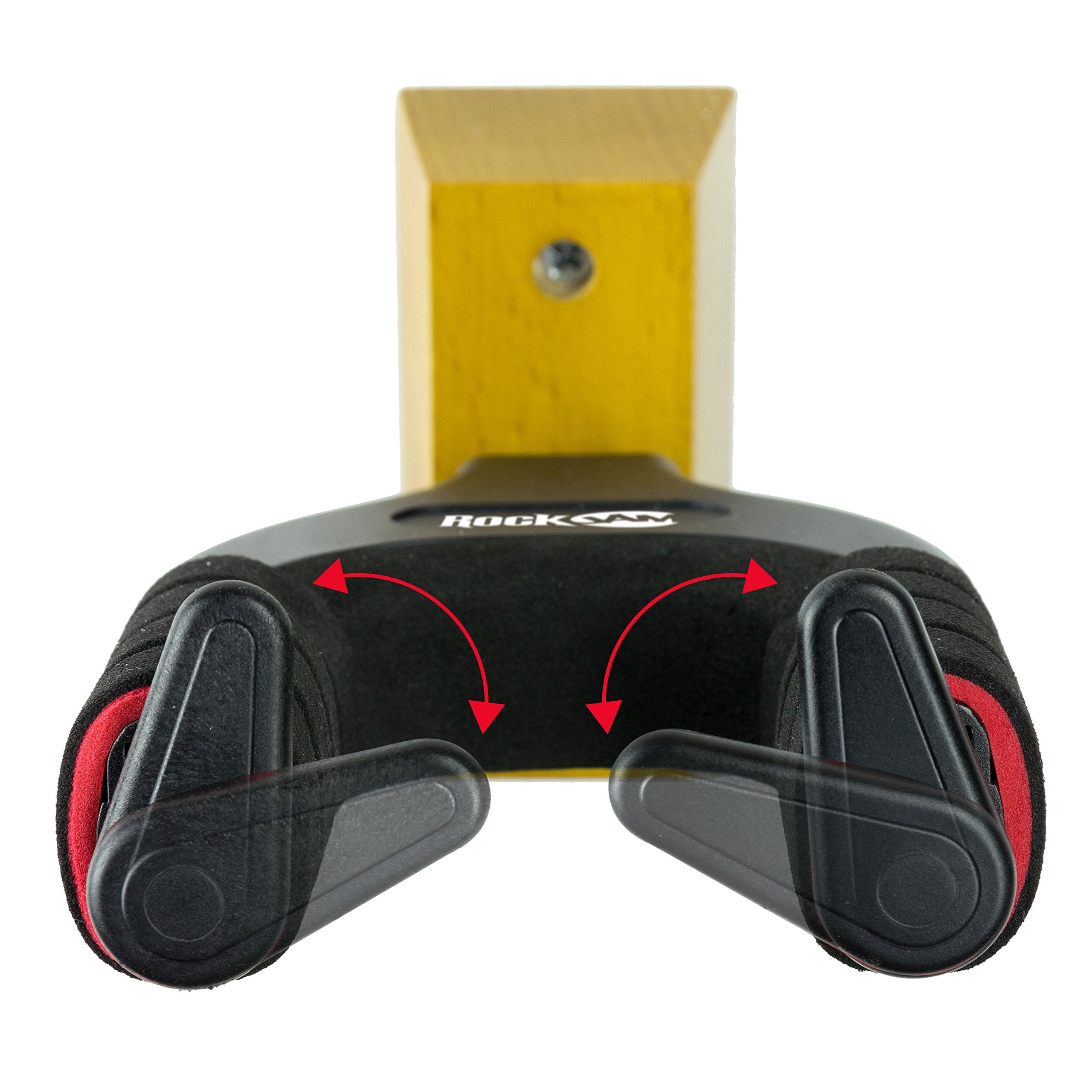 Rockjam 2 Pack Guitar Hanger And Wall Mount Bracket Holder For Acoustic And Electric Guitars