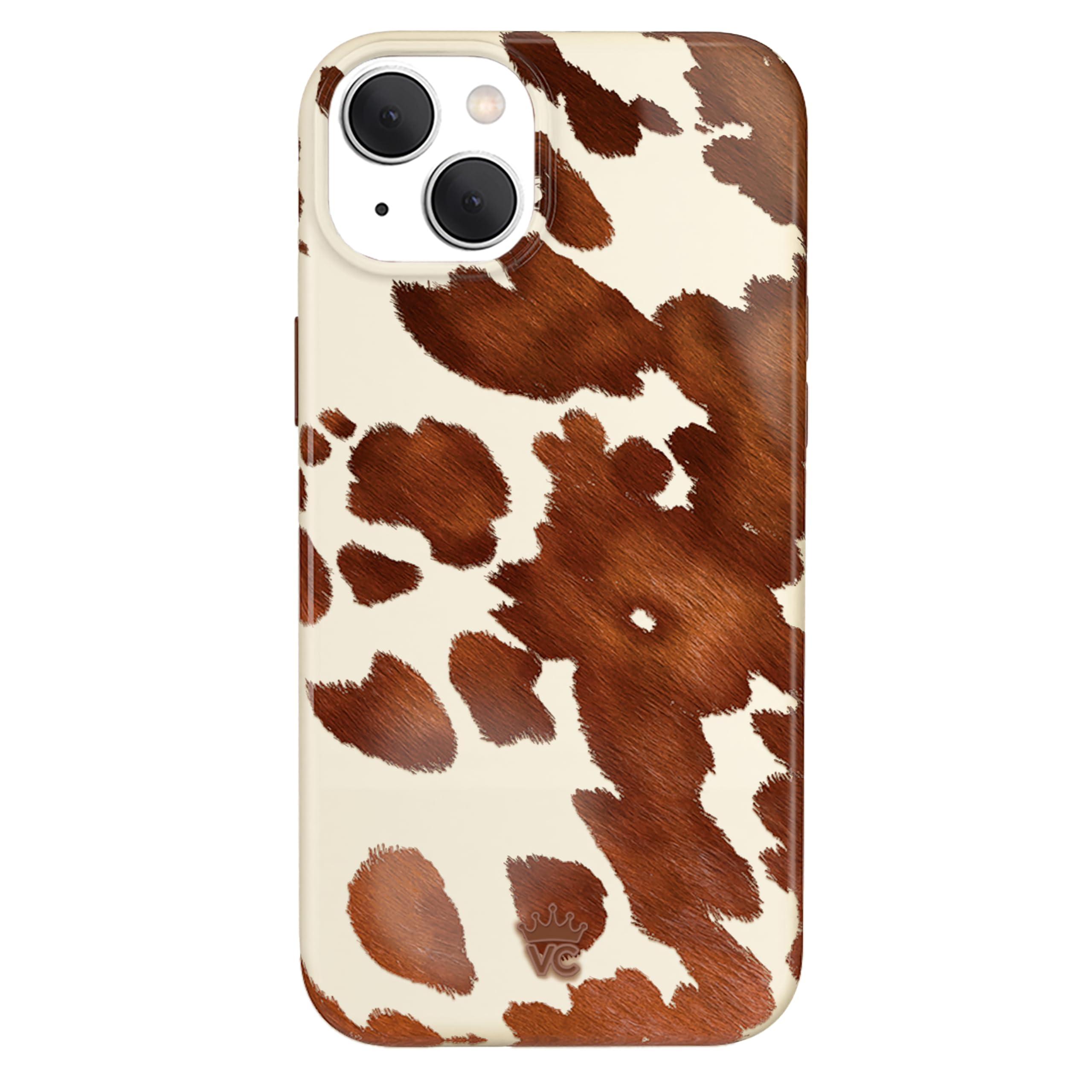 Velvet Caviar For Cow Print Iphone 15 Plus Case Western Style   Compatible With Magsafe [8Ft Drop Tested]   Cocoa Boho Cowprint