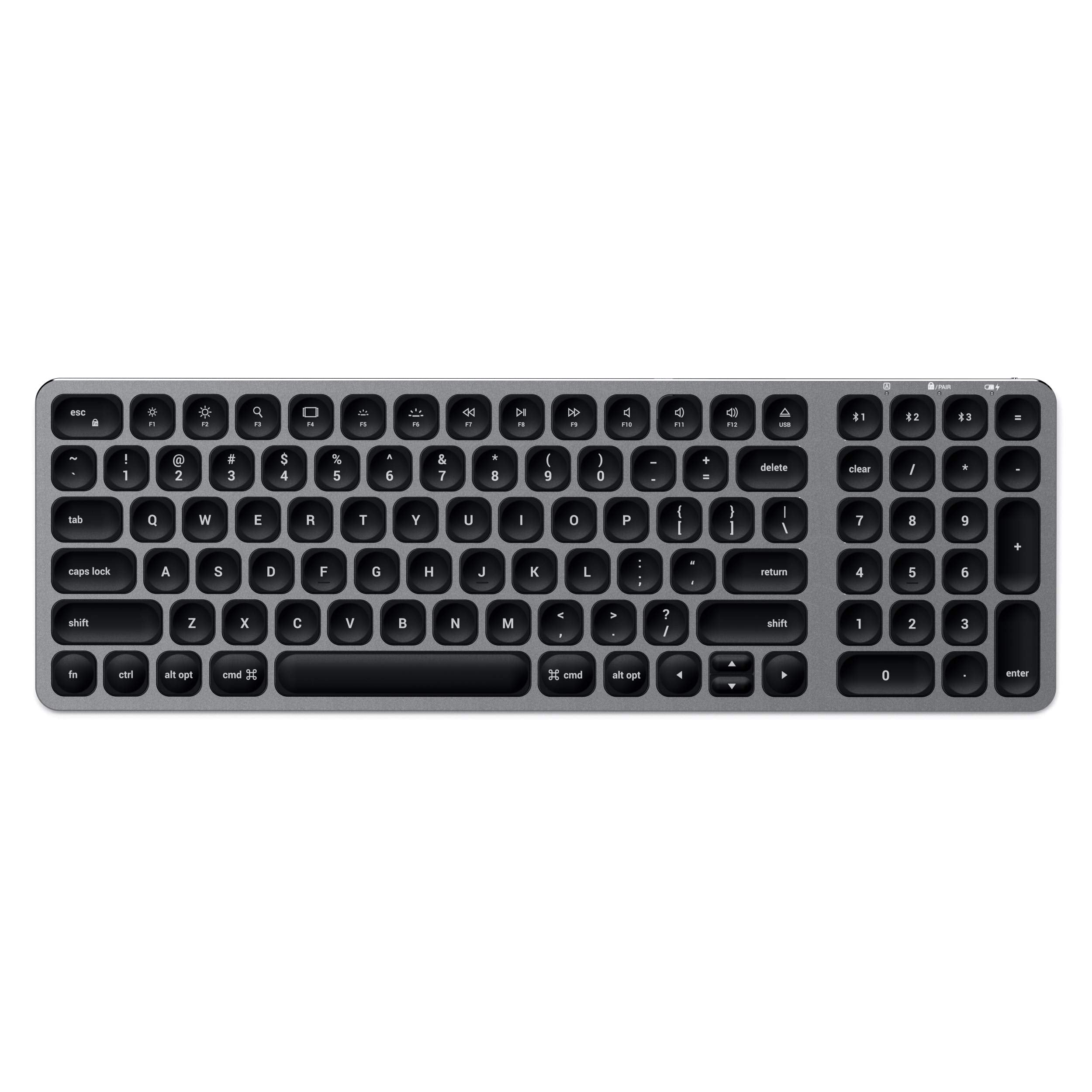 Satechi Compact Backlit Bluetooth Keyboard   Wireless Bluetooth 5.0 & Multi Device Sync   For M2/ M1 Macbook Pro/Air, M2/ M1 Ipa