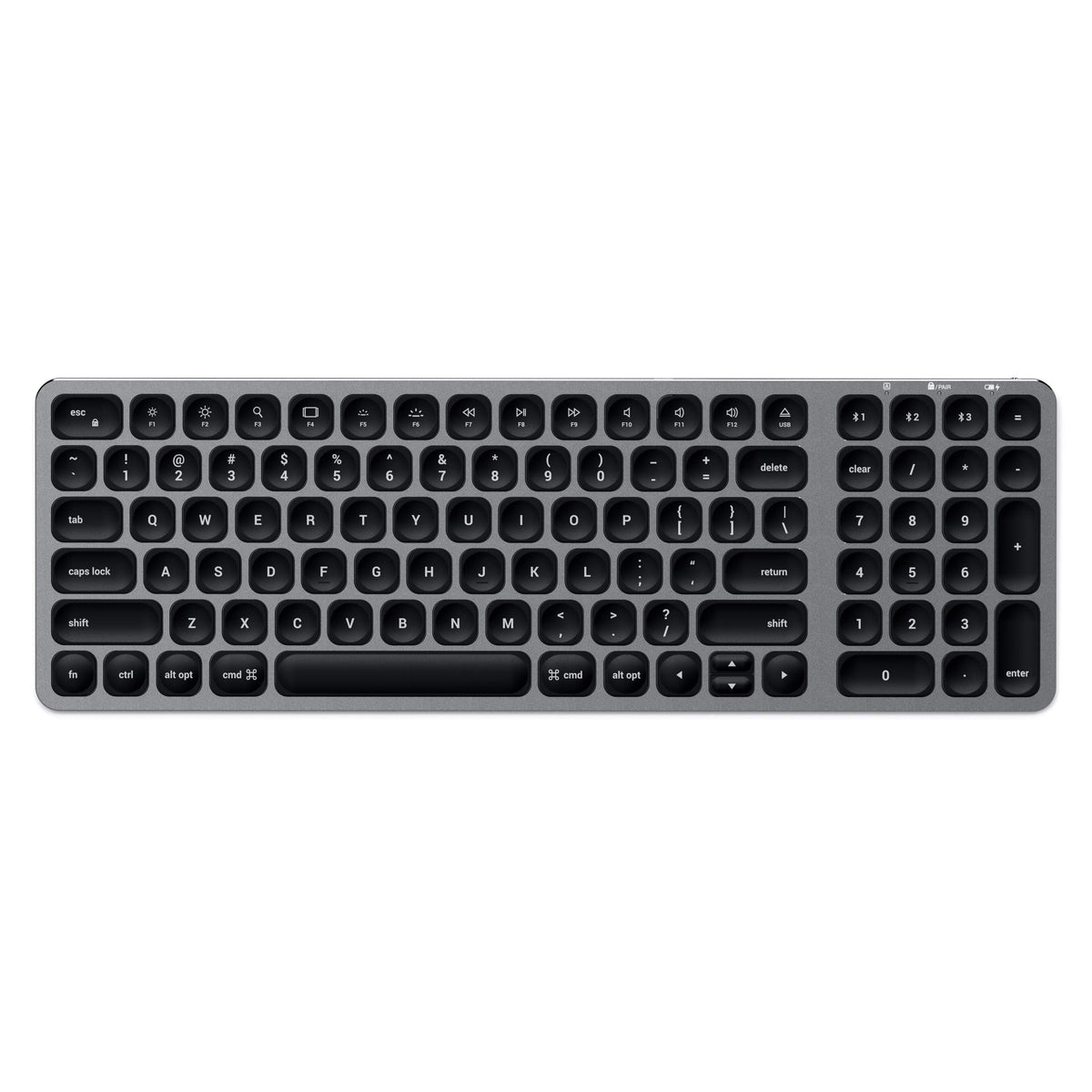 Satechi Compact Backlit Bluetooth Keyboard   Wireless Bluetooth 5.0 & Multi Device Sync   For M2/ M1 Macbook Pro/Air, M2/ M1 Ipa