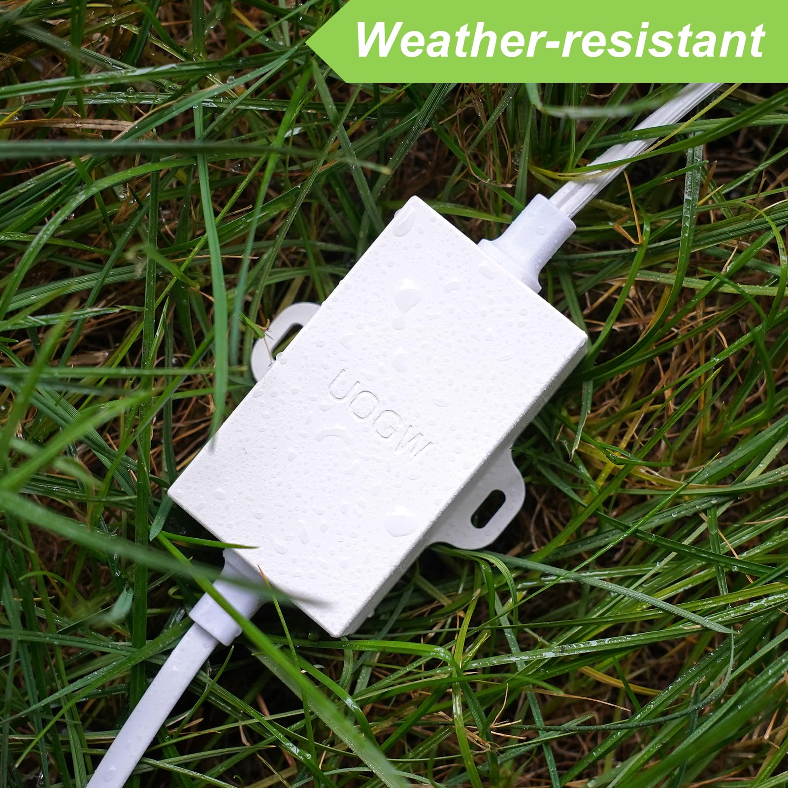 Uogw 20Ft/6M Outdoor Power Adapter Compatible With Wyze Cam V4,Wyze Cam Pan V3/V2,Wyze Og,Wyze Cam V3 And V3 Pro,Wyze Battery Cam Pro,Replace The Wyze Plug,Waterproof Power Cable For Wyze Cam