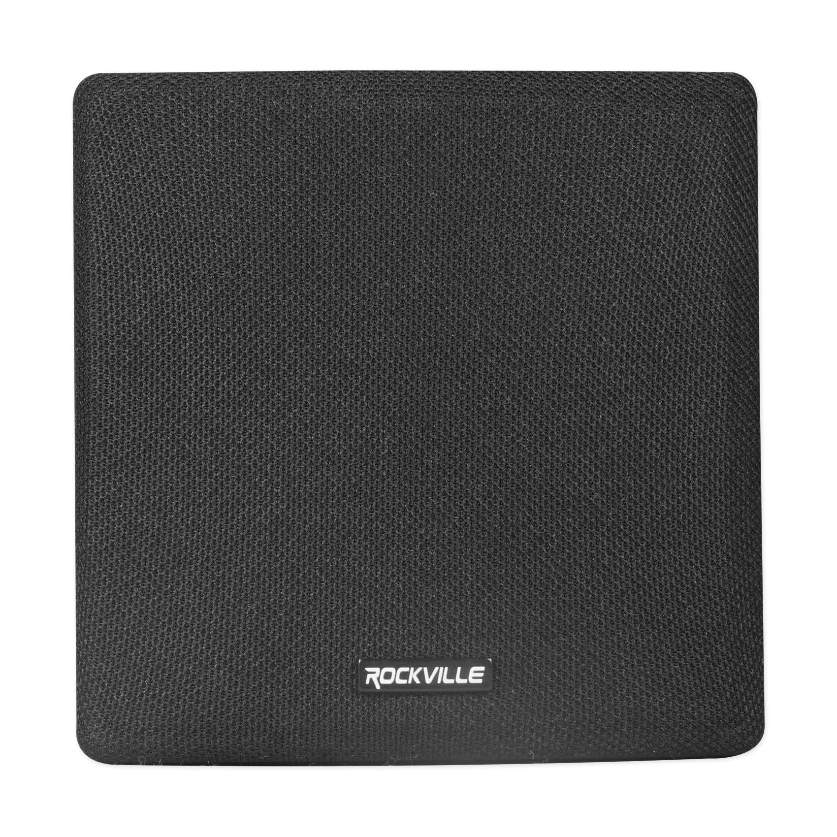 Rockville Cube Pair Of 3.5 Black Commercial 70V Swivel Wall Mount Speakers