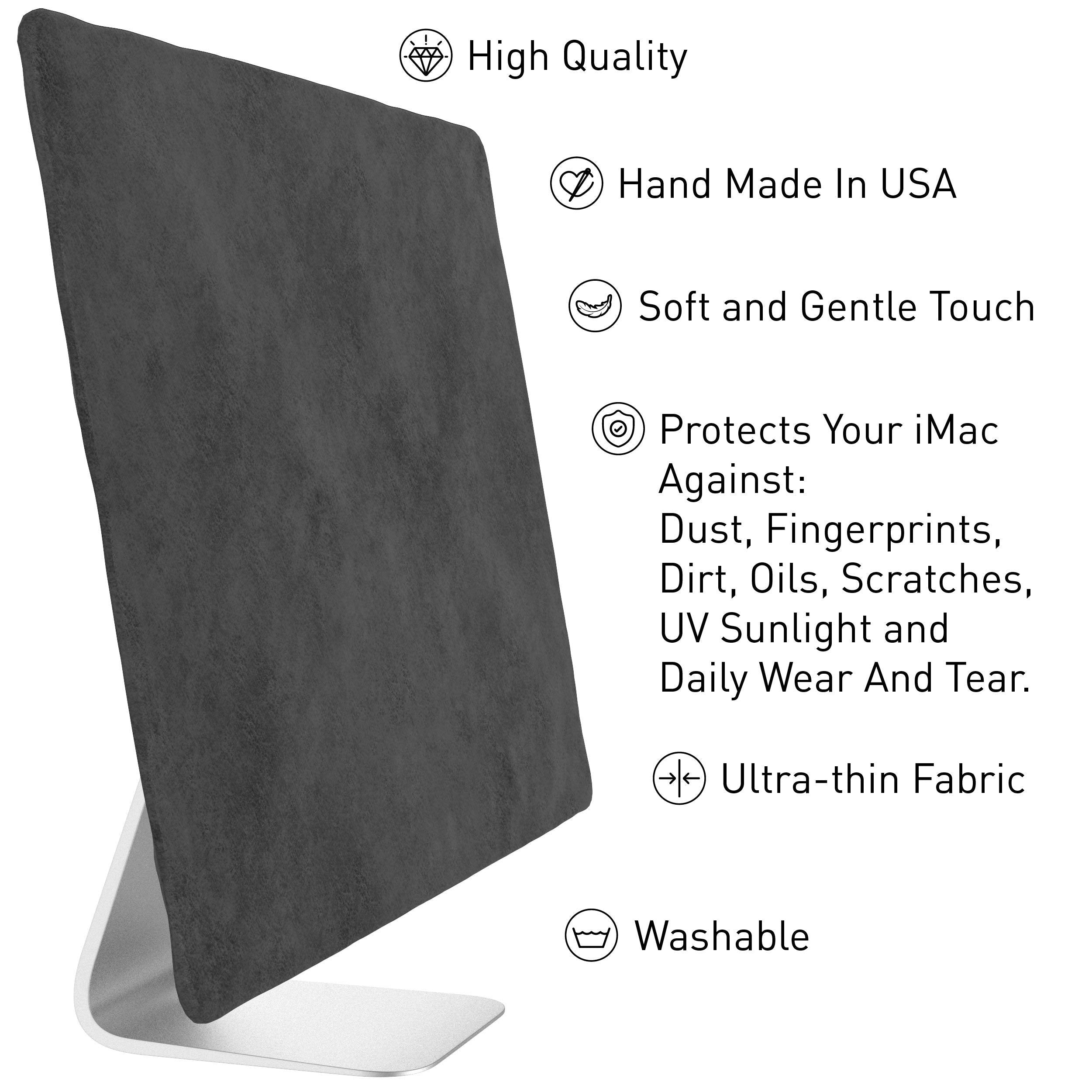 Kuzy Cover For Imac 27 Inch Dust Cover Release 2020 2019 2017 Models A2115 A1862 A1419 A1312 Retina 5K 4K Computer Monitor Dust