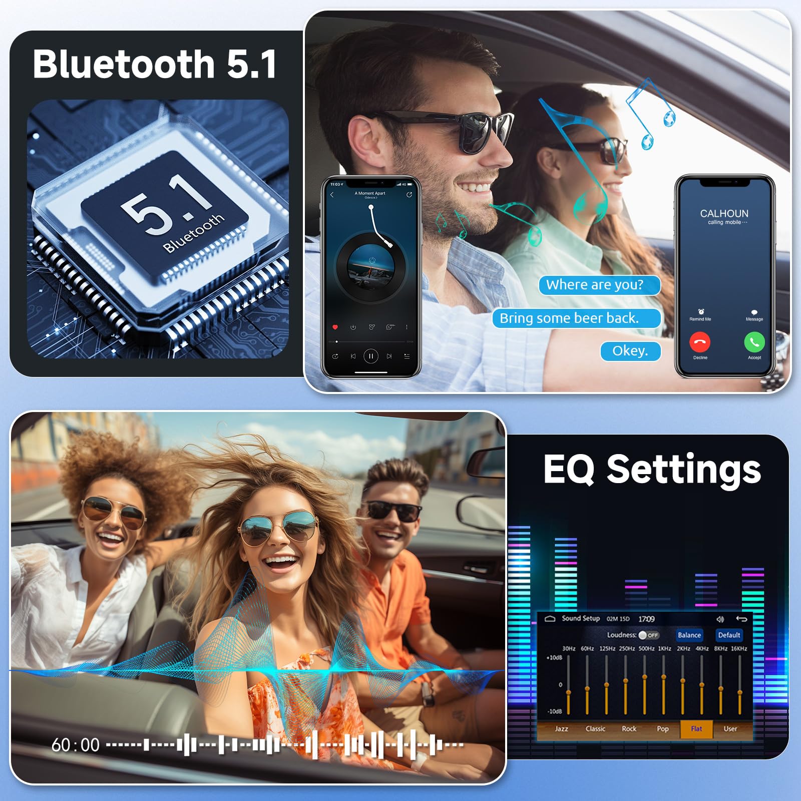 Podofo Single Din Car Stereo 7 Inch Flip Out Touchscreen Compatible With Apple Carplay & Android Auto Mirror Link Car Audio Receiver Bluetooth Backup Camera Swc Fm Radio Usb/Tf/Aux Port Head Unit