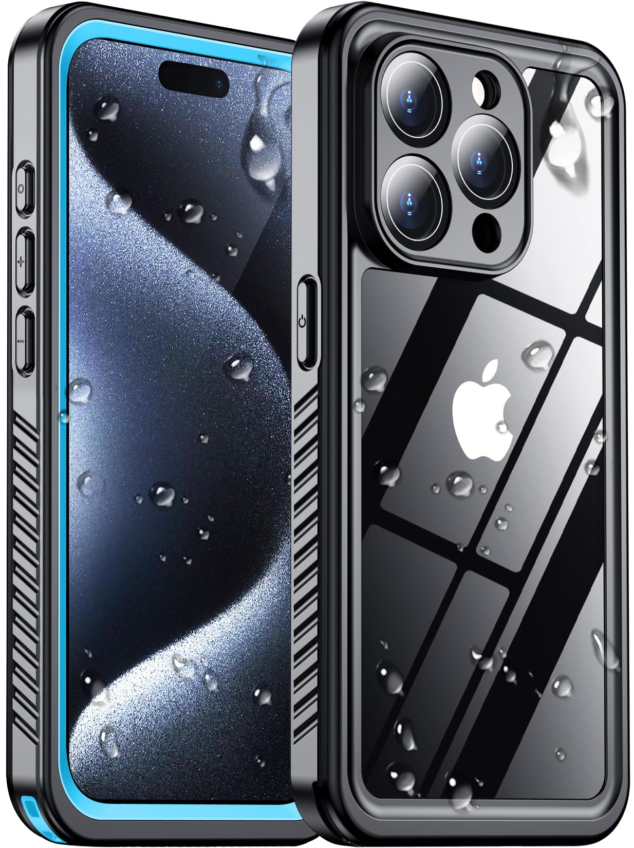 Red2Fire 2024 New For Iphone 15 Pro Case Waterproof, [Full Body Shockproof] [Ip68 Underwater][Dustproof][Dropproof] Phone Case F