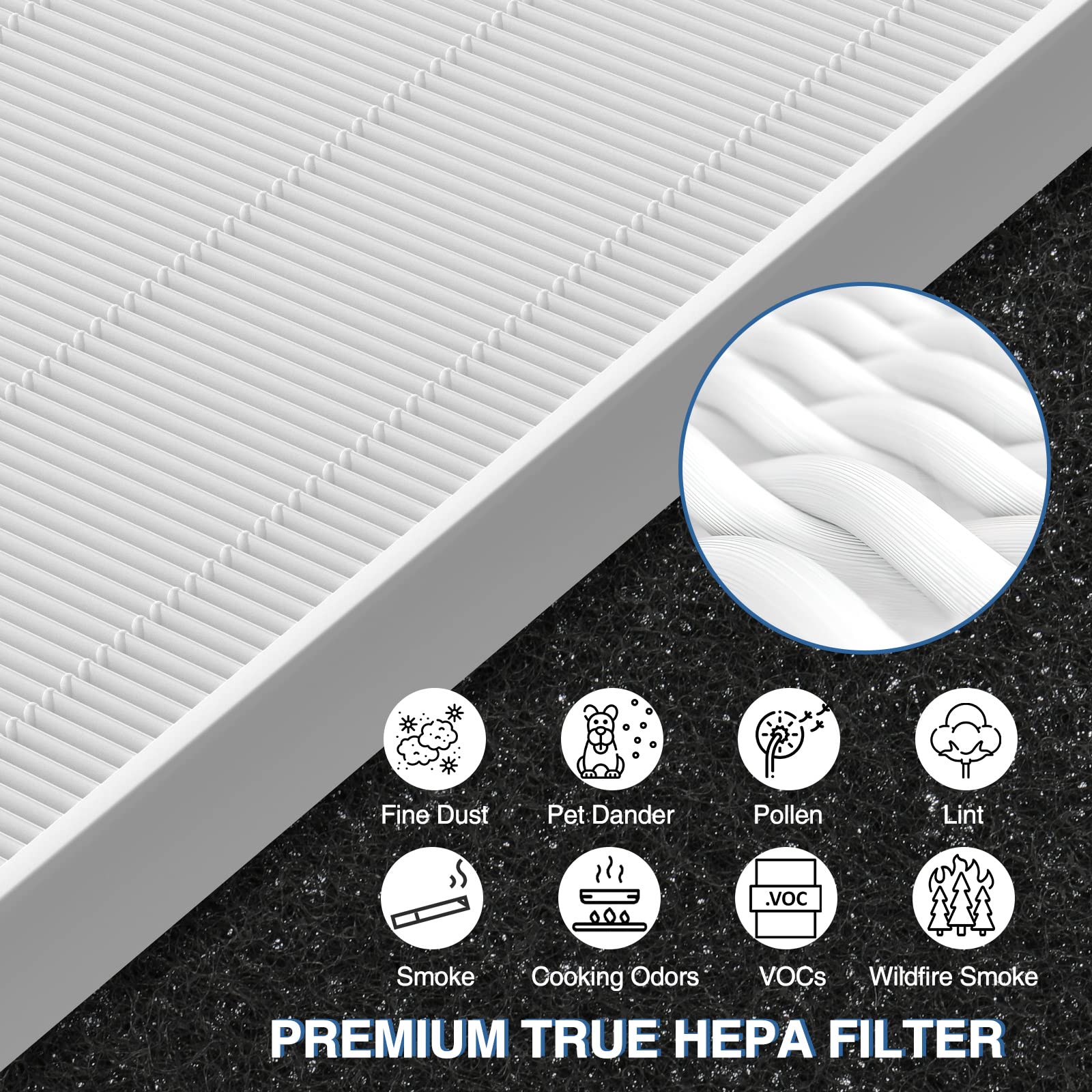 Ap 1512Hh H13 True Hepa Replacement Filter For Coway Ap 1512Hh Ap1512Hh Mighty Air Purifier, Ap 1512Hh Fp Item No #3304899, 4 Pa