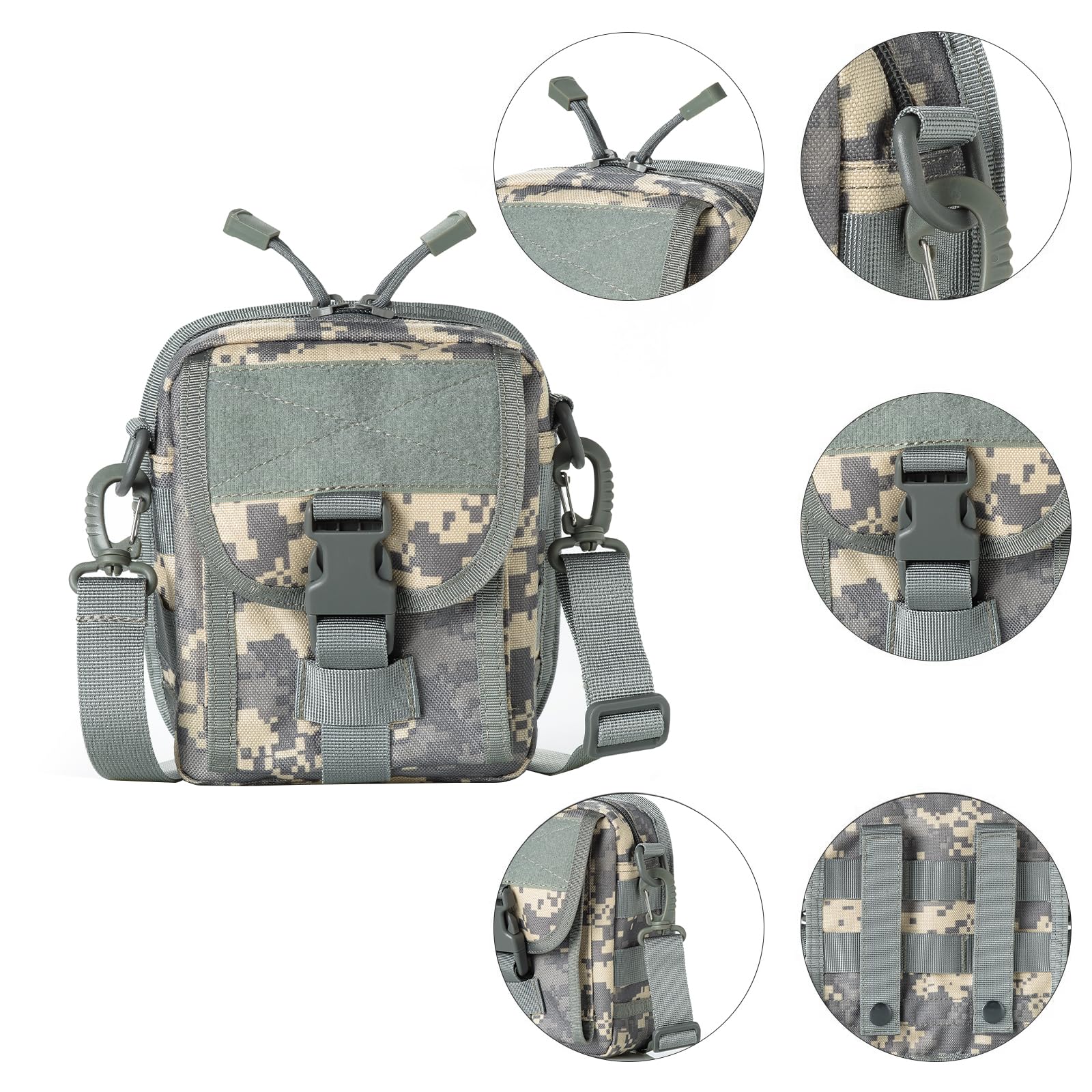 C Eagleeye Camo Binocular & Rangefinder Case,Life Waterproof, Inside The Foam Cushion Shockproof, Suitable For Hunting Hiking Tr