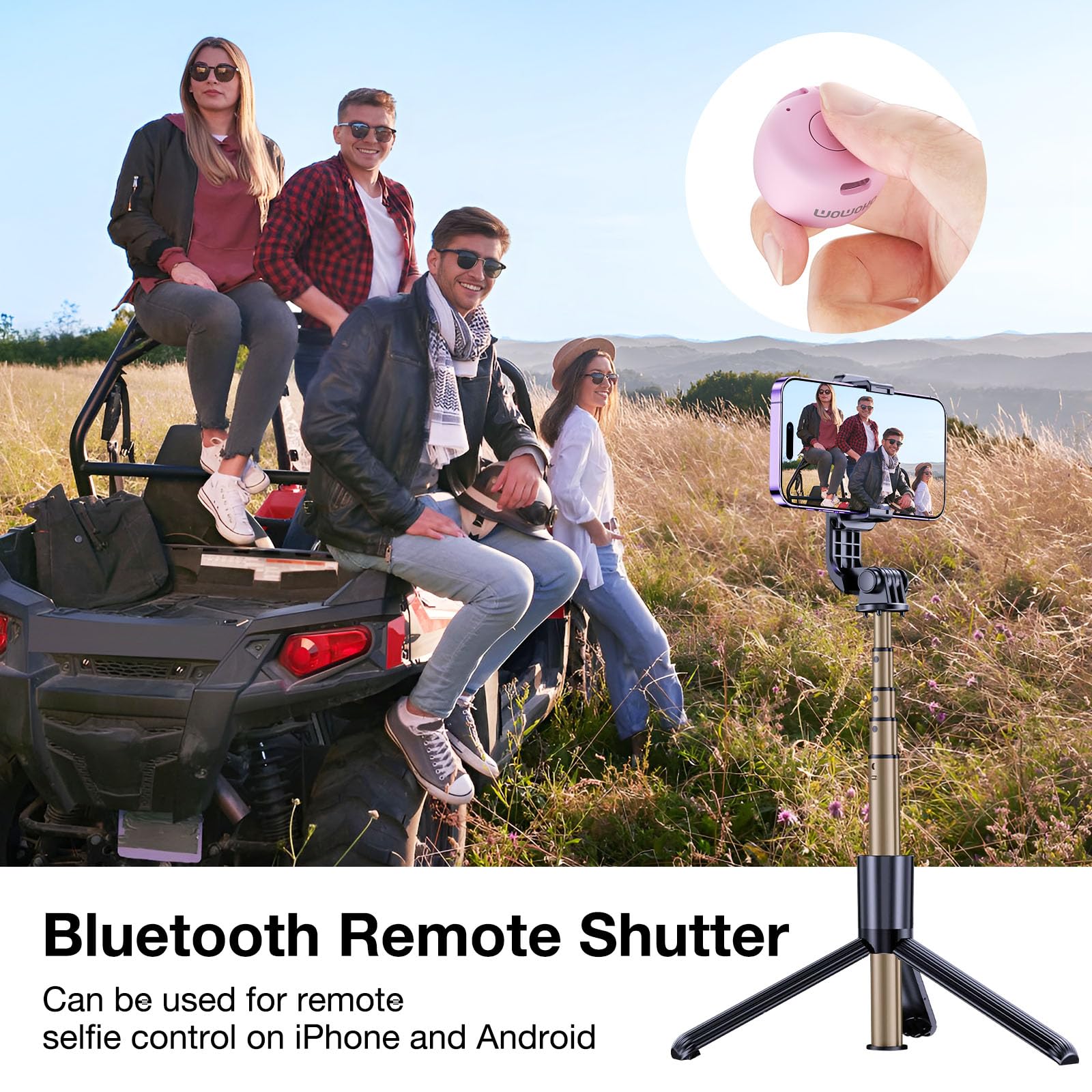 Momoho The Smallest Mini Bluetooth Speaker Wireless Small Bluetooth Speaker,Portable Speakers For Home/Outdoor/Travel/Ebike,Rech