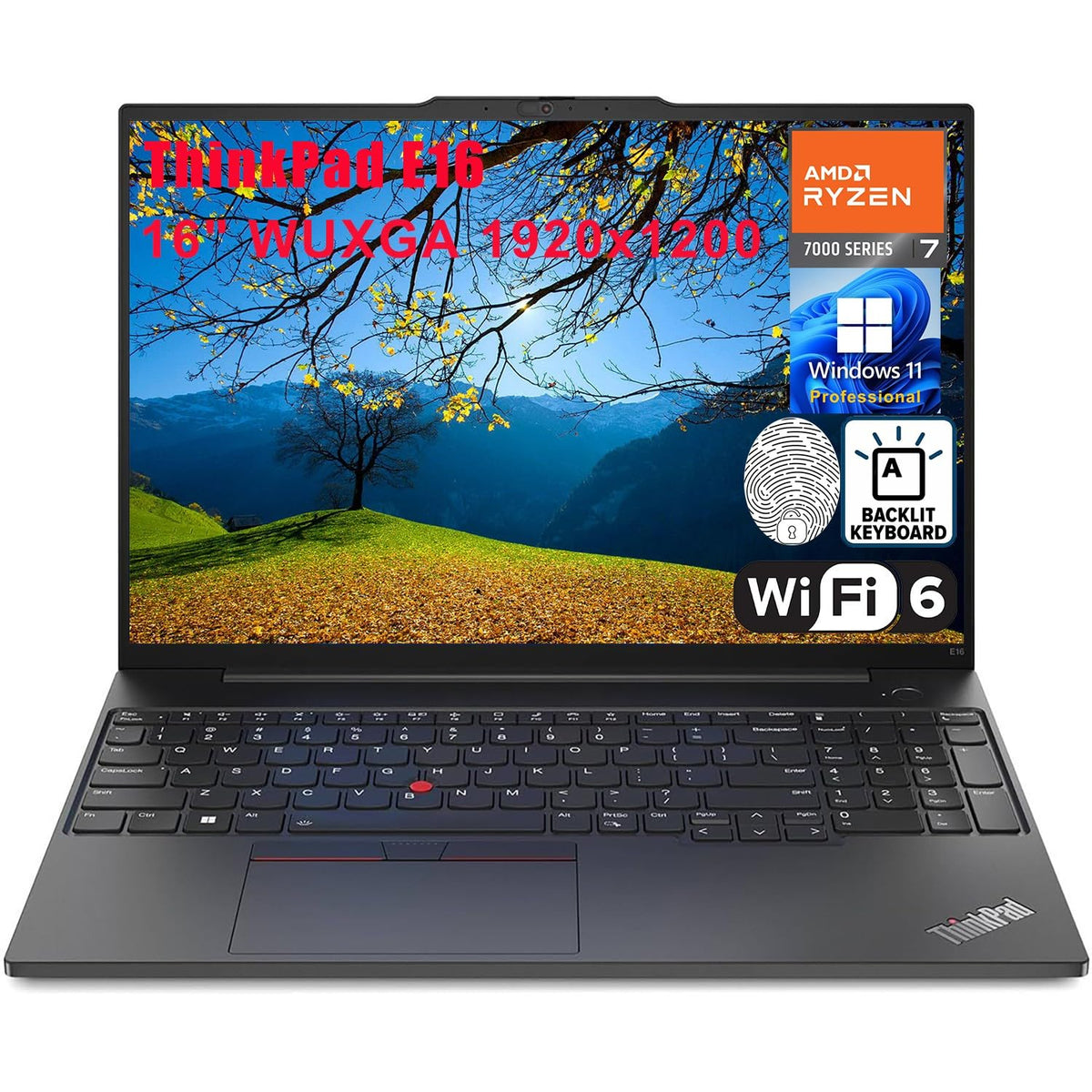 Lenovo Thinkpad E16 16'' Fhd+ Business Laptop Computer, Amd Octa Core Ryzen 7 7730U (Beat I7 1355U), 24Gb Ddr4 Ram, 1Tb Pcie Ssd