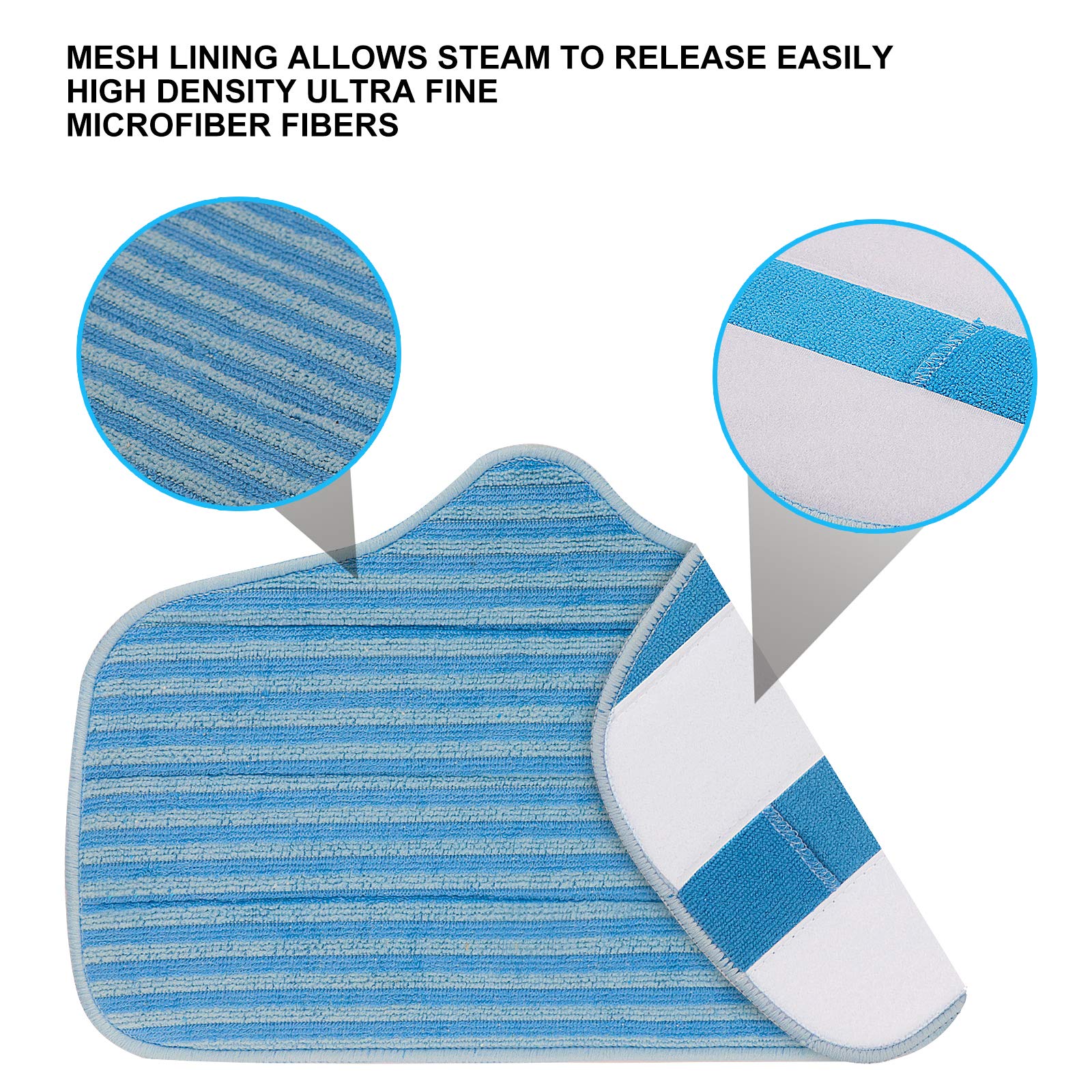 Vclena 5 Pack Microfiber Mop Pads Compatible For Dupray Neat Steam Cleaner Mcculloch Mc1275 And Steamfast Sf 275/Sf 370