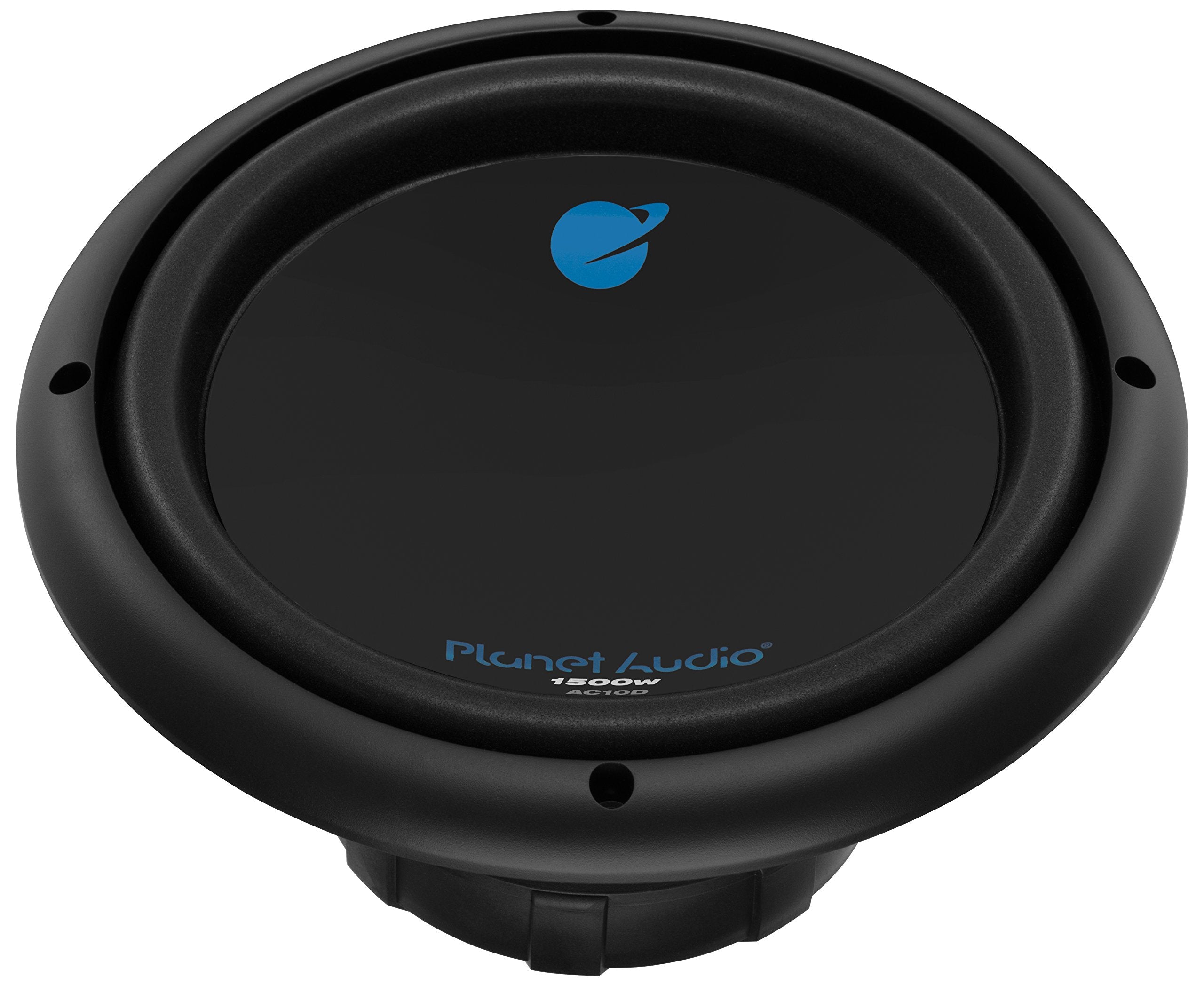 Planet Audio AC10D 10 Inch Car Subwoofer - 1500W Max, Dual 4 Ohm Voice Coil, Black