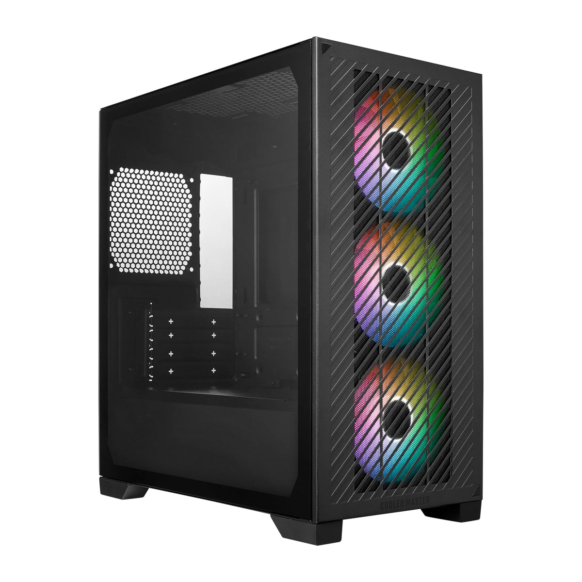 Cooler Master Elite 301 Micro Atx High Airflow Pc Case, 365Mm Gpu Max, 280Mm Aio Max, Type C, Tempered Glass, Triple 120Mm Pwm F