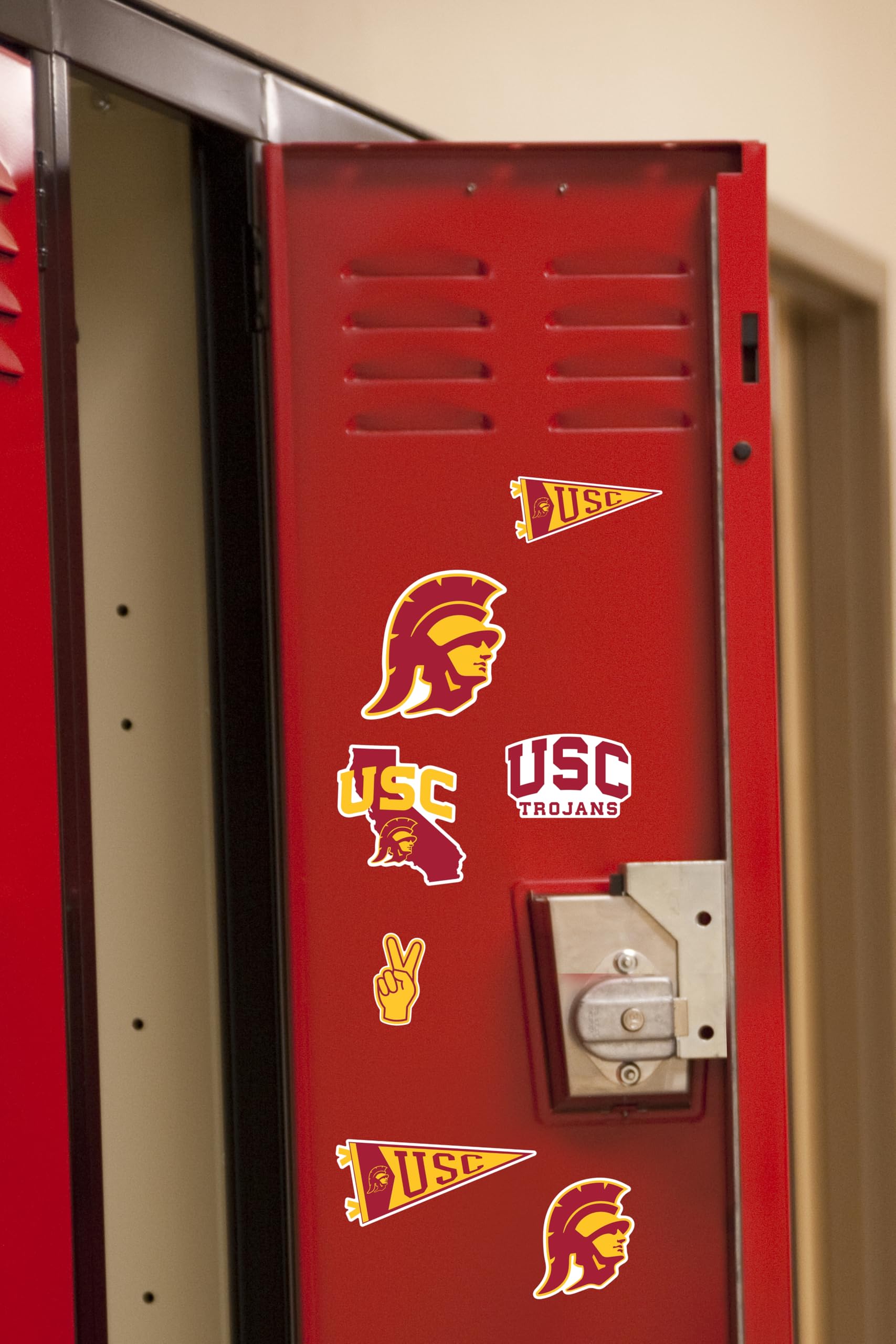 Usc University Of Southern California Mixed 50Ct Vinyl Large Deluxe Stickers Variety Pack   Laptop, Water Bottle, Scrapbooking,