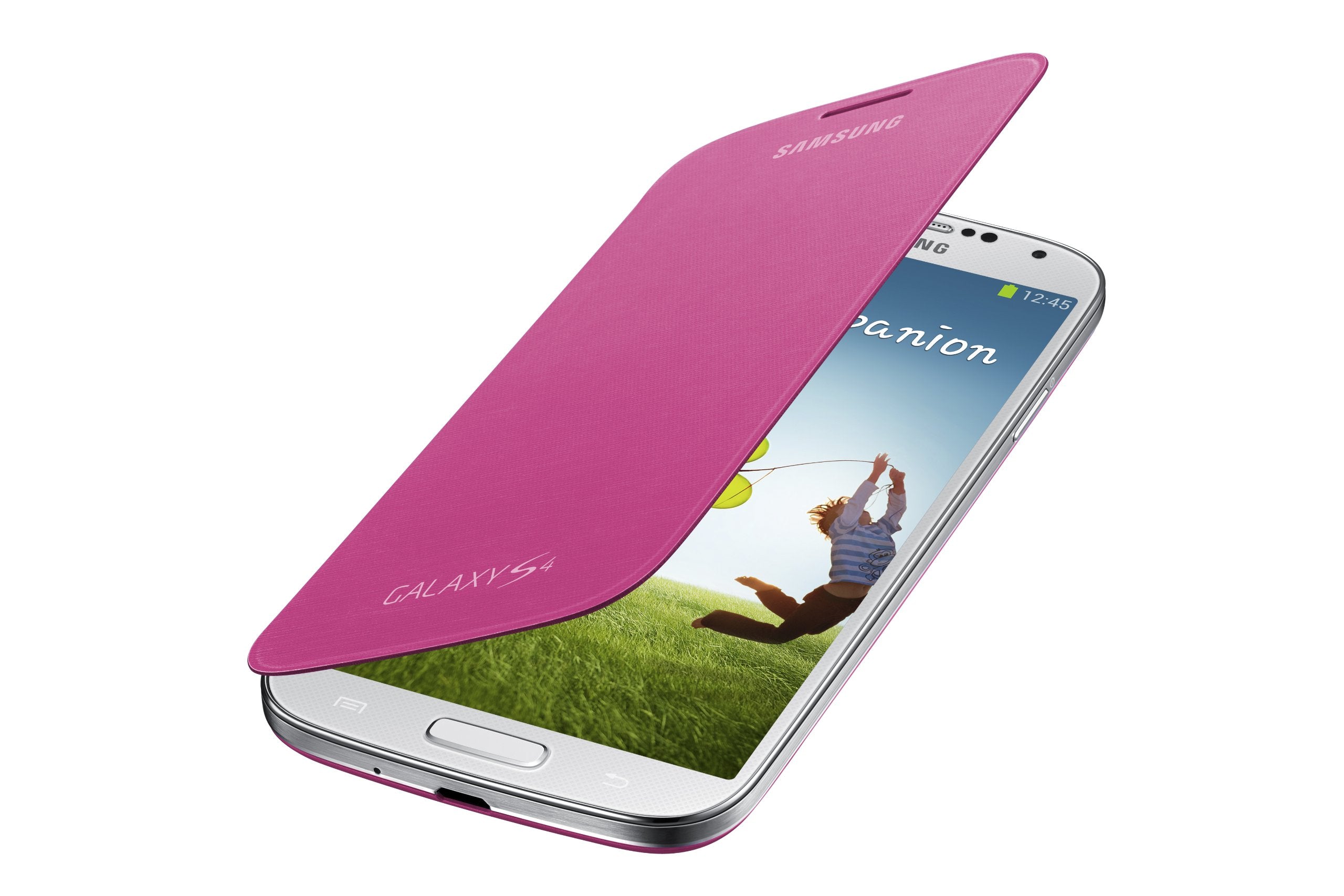 Samsung Galaxy S4 Flip Cover Folio Case (Pink)
