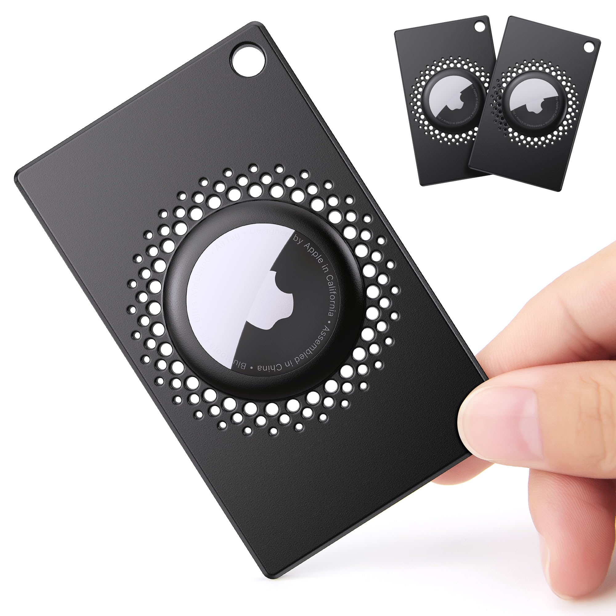 [2 Pack] Airtag Wallet Holder, Slim Thin Airtag Wallet Card, Credit Card Size Wallet Case Holder For Airtag For Purse, Handbag,