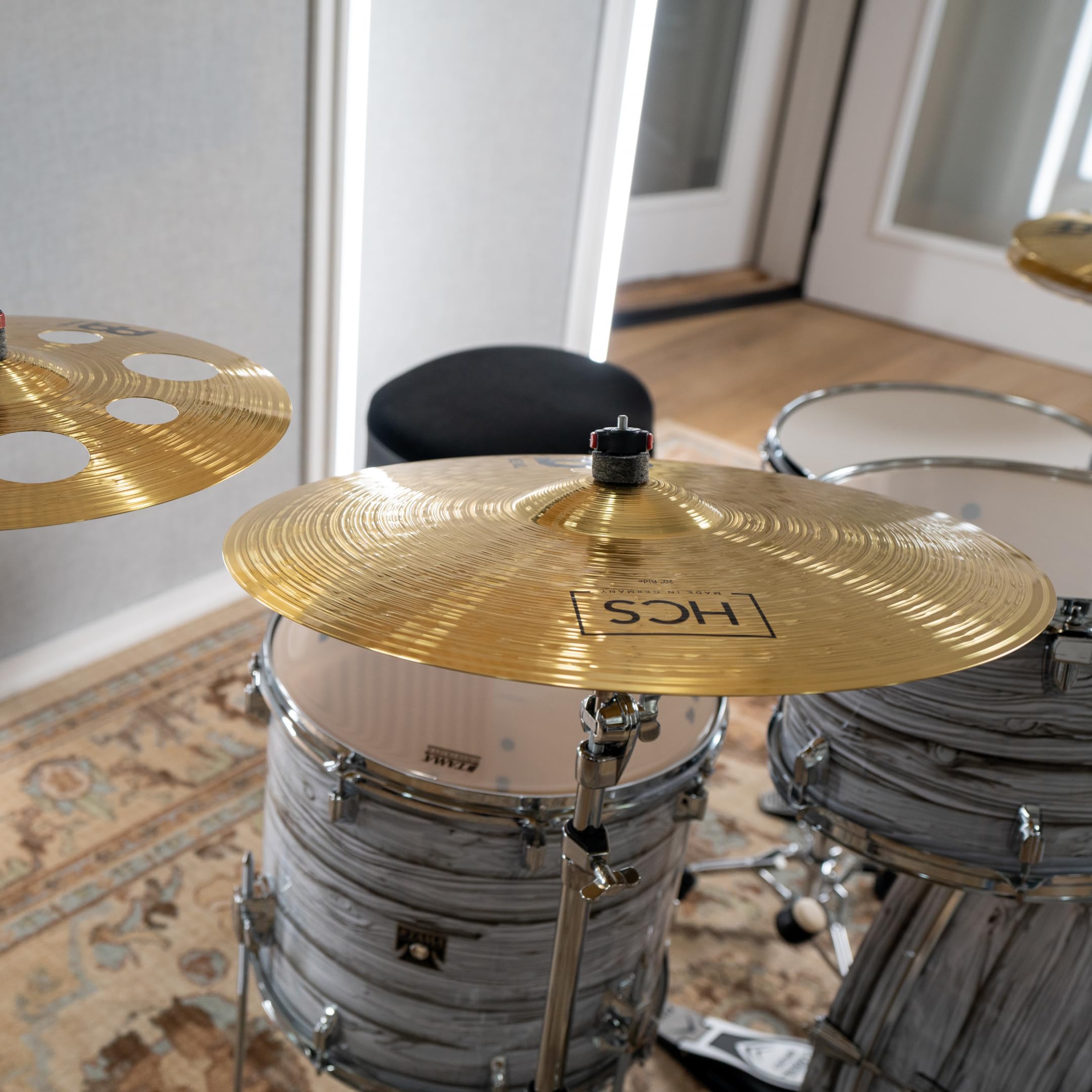 Meinl 20'' Ride Cymbal   Hcs Traditional Finish Brass For Drum Set, Made In Germany, 2 Year Warranty (Hcs20R)