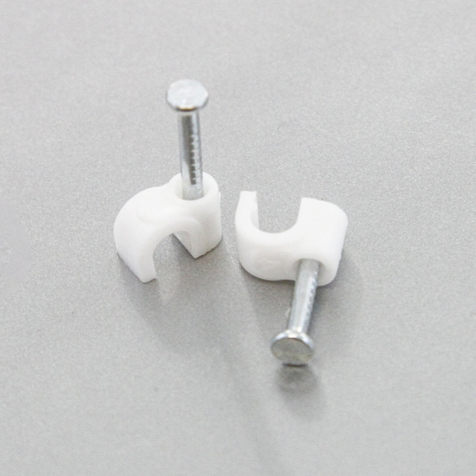 10000 Round 3/16 Inches (5 Mm) Cable Wire Clips Cable Management Cord Tie Holder Coaxial Nail In Clamps Tacks